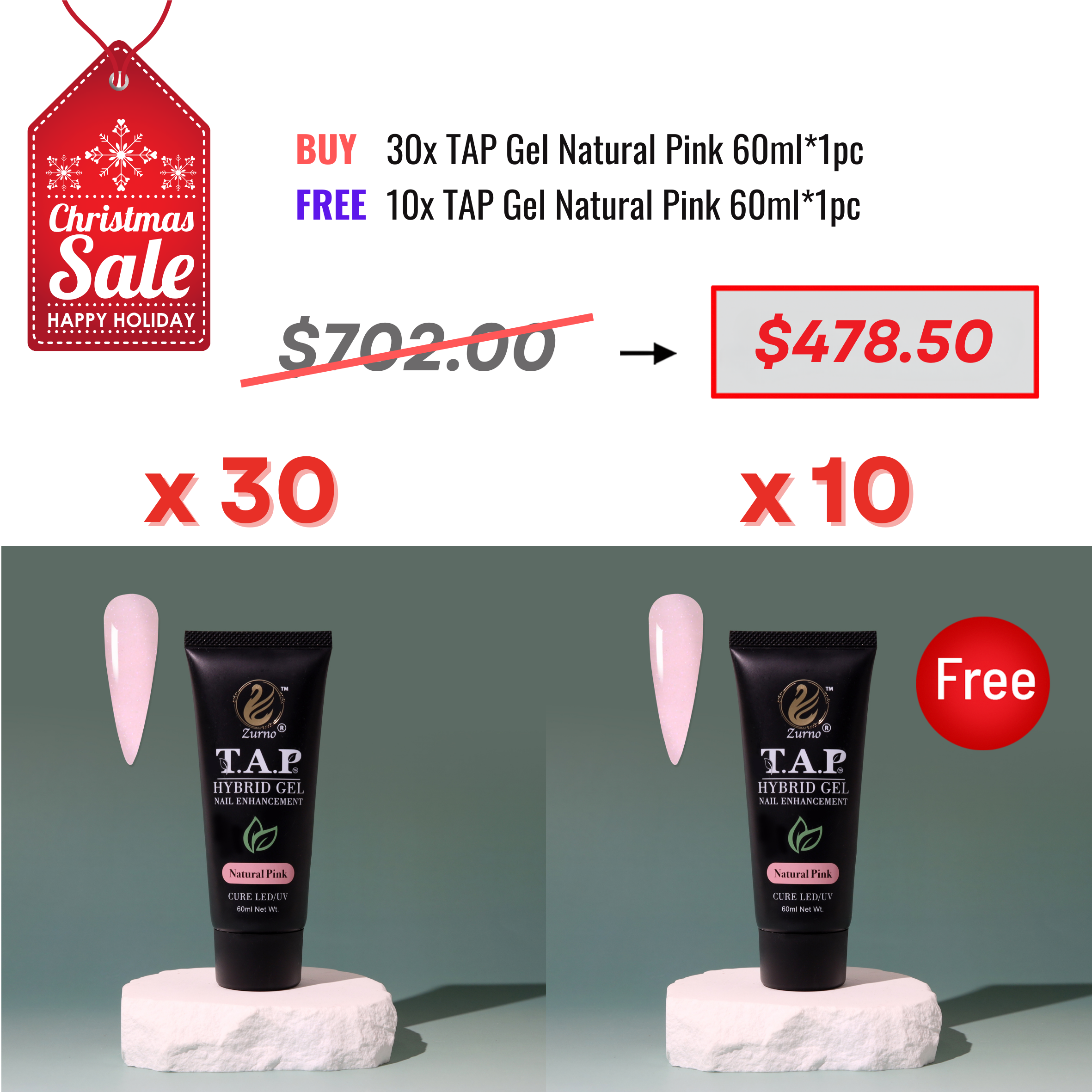 XMAS SALE - TAP - Natural Pink Deal
