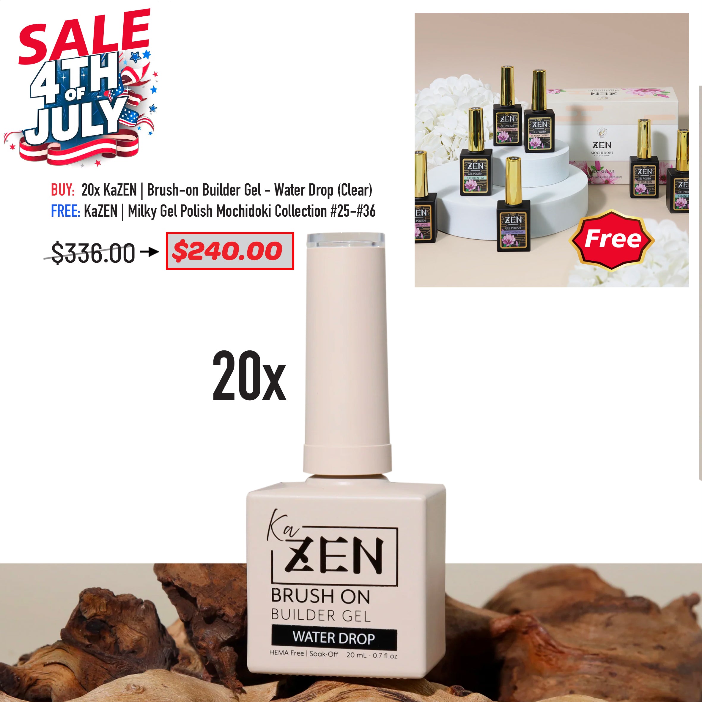 4TH JULY SALE - Brush On Clear Deal