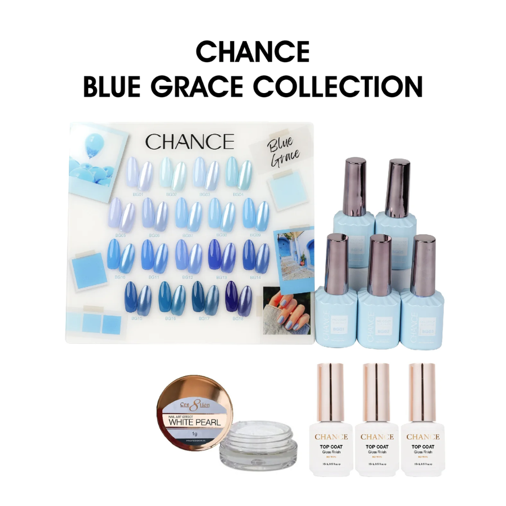 Chance Blue Grace Collection Gel Polish Set 0.5 oz 