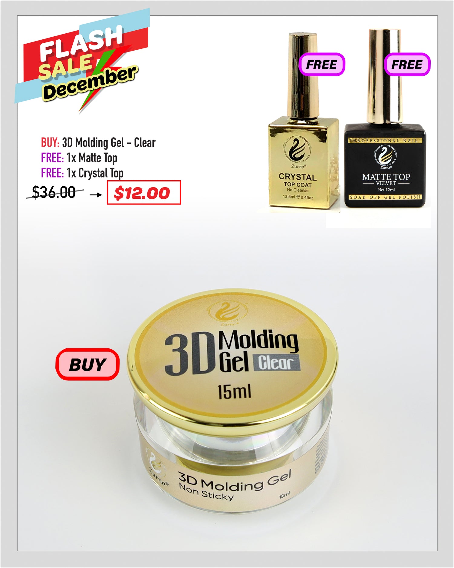 FLASH SALE - 3D Molding Gel Bundle