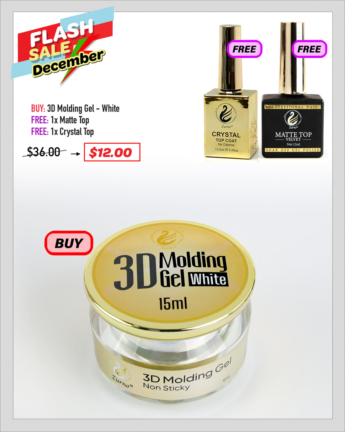 FLASH SALE - 3D Molding Gel Bundle