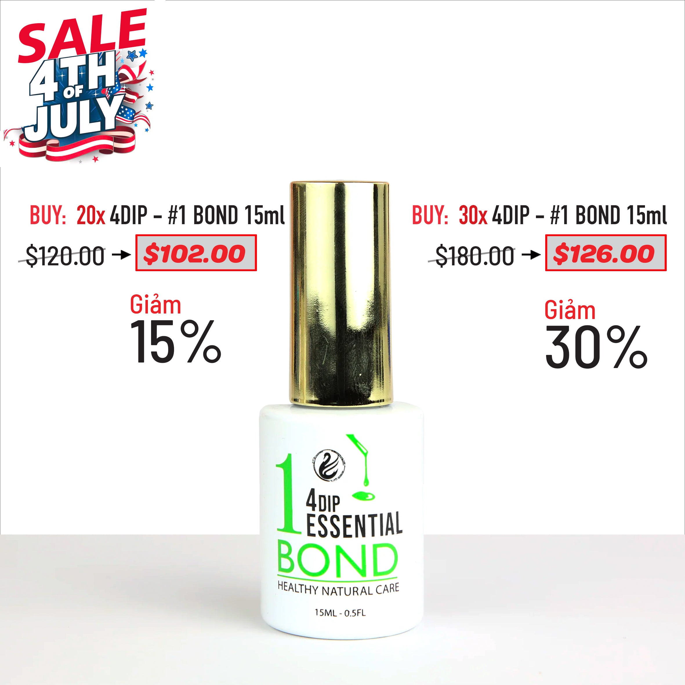 4TH JULY SALE - 4DIP Individual 15ml Bundle