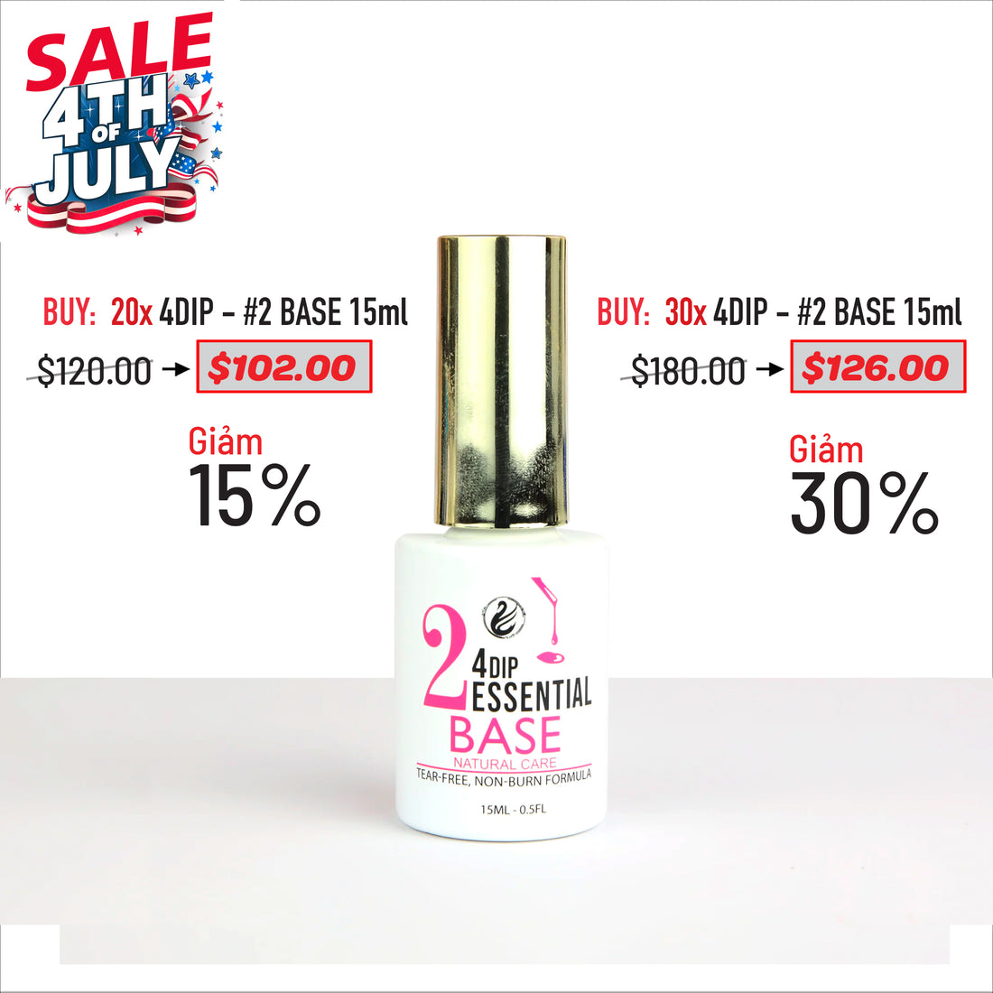 4TH JULY SALE - 4DIP Individual 15ml Bundle