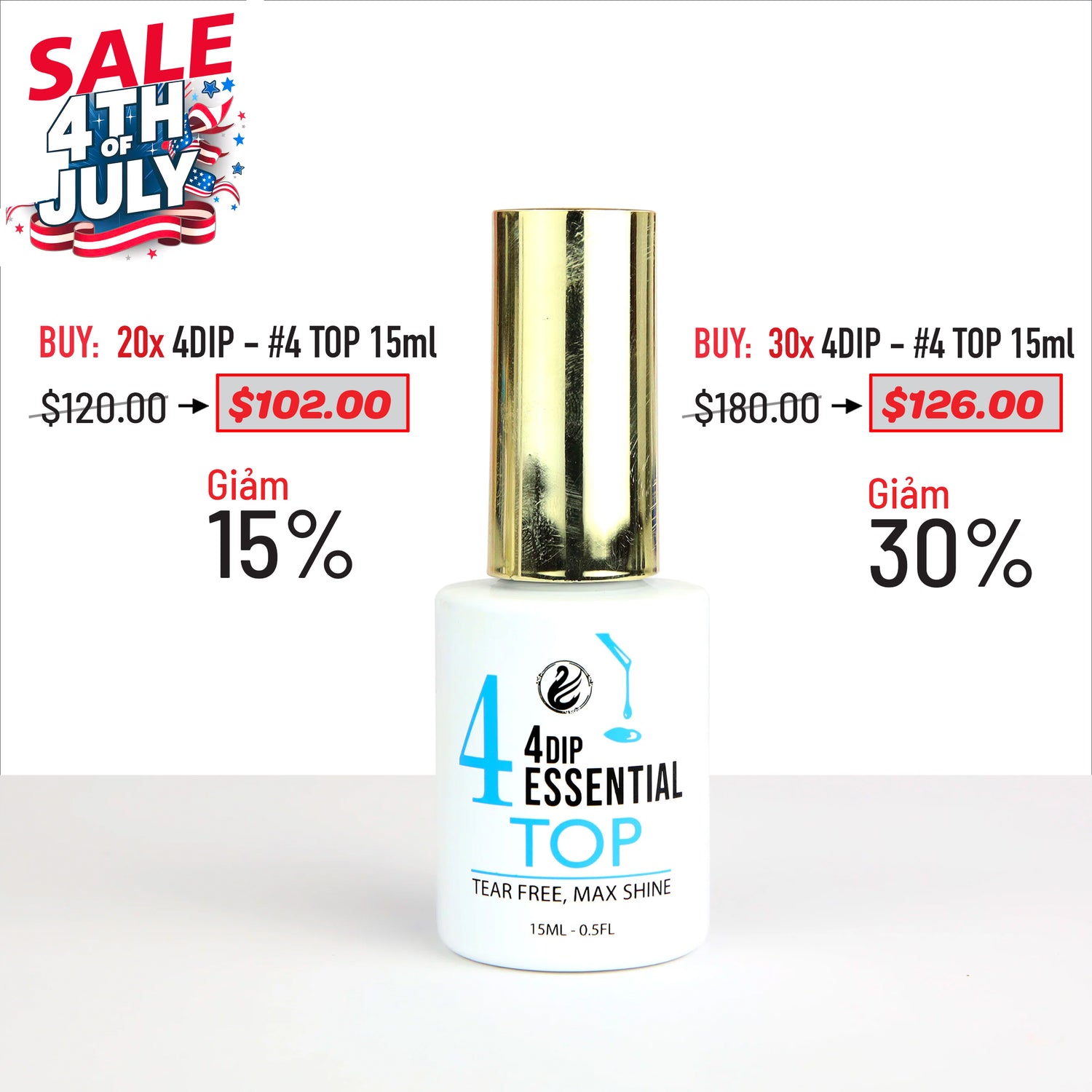 4TH JULY SALE - 4DIP Individual 15ml Bundle