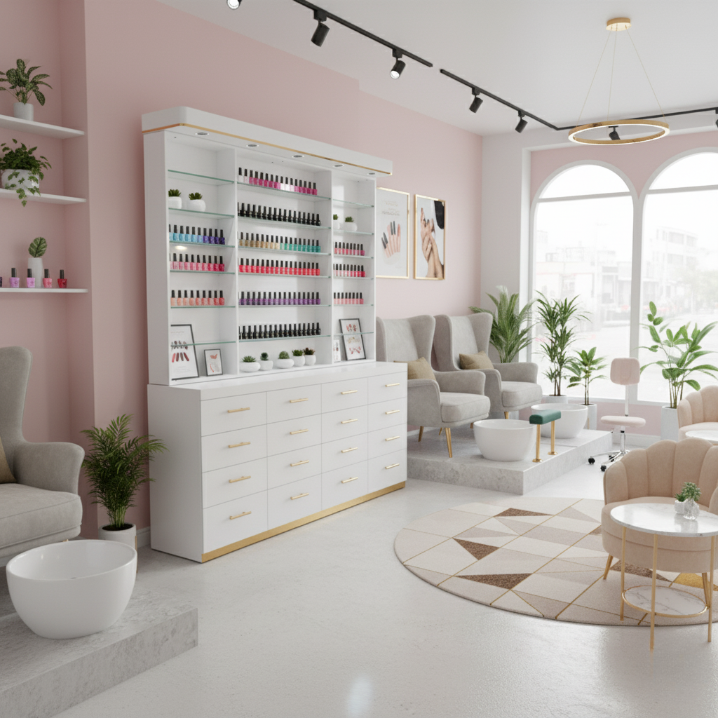 Nail Polish Storage &amp; Display Cabinet - PICK UP ONLY