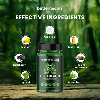 Made in USA Lung Health Daily Respiratory Health Supplement