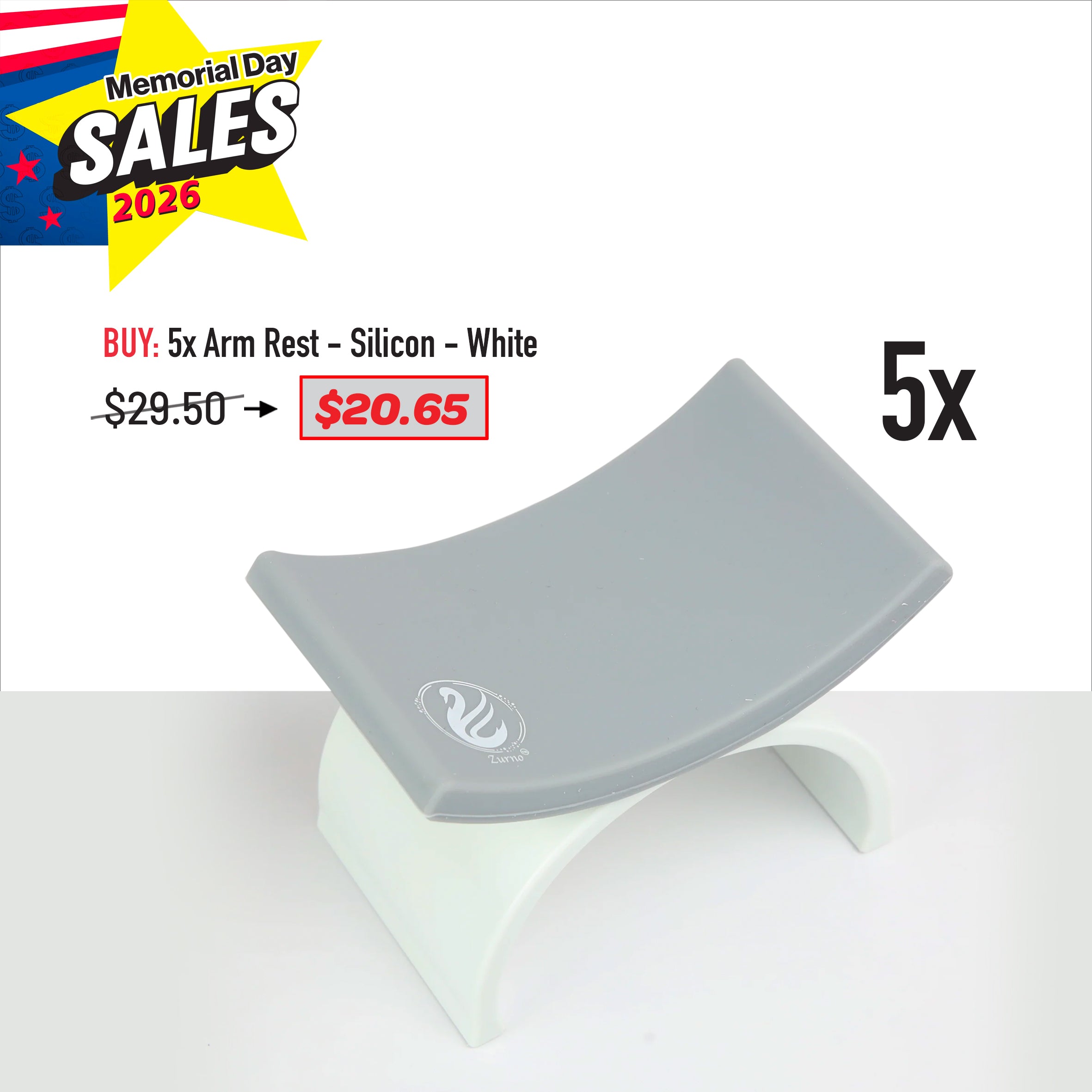 MEMORIAL DAY DEAL - Arm Rest - Silicon Bundle