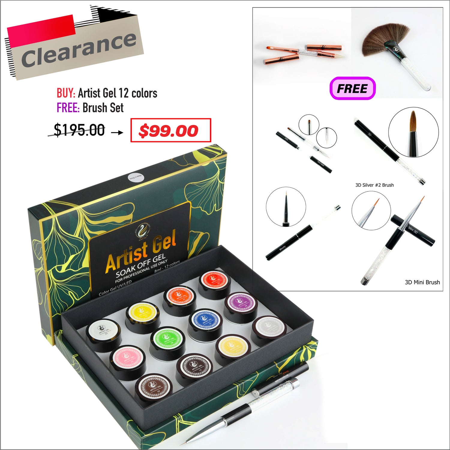 CLEARANCE DEAL - Artist Gel Design Bundle