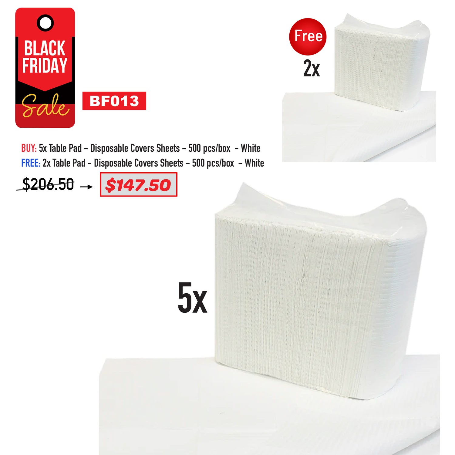 BLACK FRIDAY - Table Pad (White) Bundle