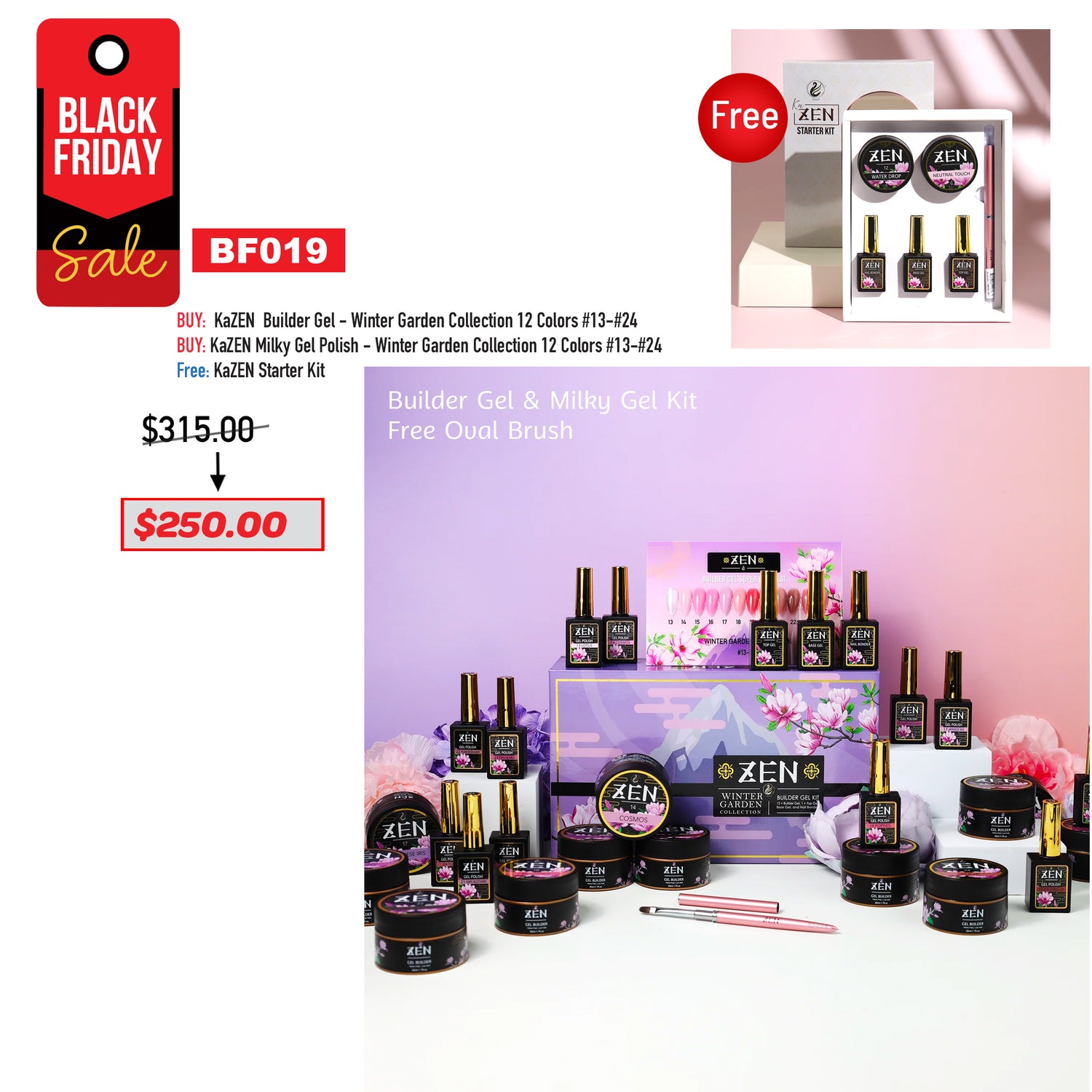 BLACK FRIDAY - KaZEN Builder &amp; Milky Bundle - Winter Garden