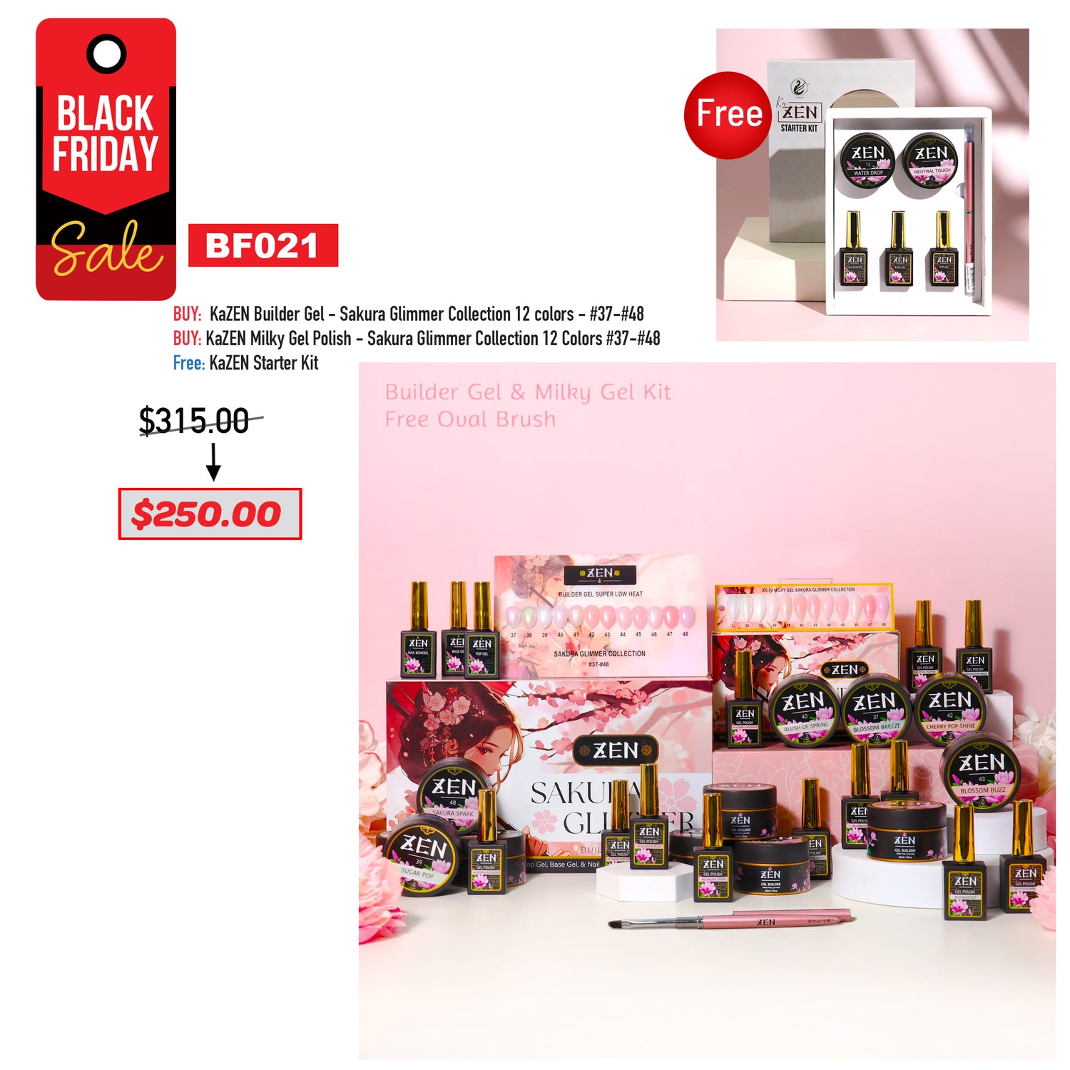 BLACK FRIDAY - KaZEN Builder &amp; Milky Bundle - Sakura Glimmer Collection