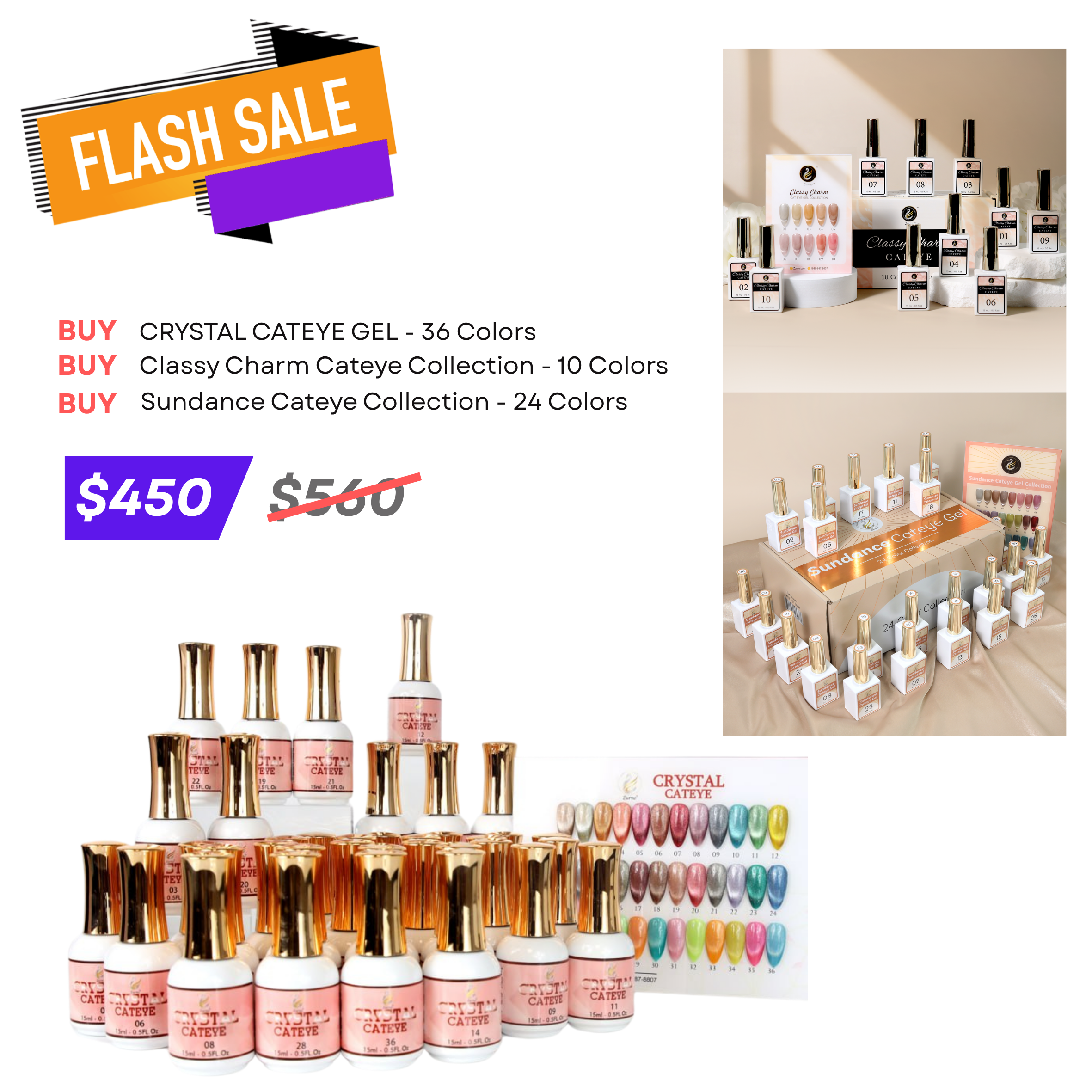 FLASH SALE - Three Cateye Collections Bundle