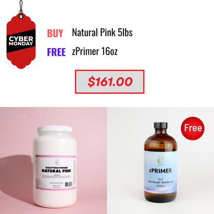 CYBER MONDAY SALE - Natural Pink OR Crystal Clear 5lbs &amp; zPrimer Bundle