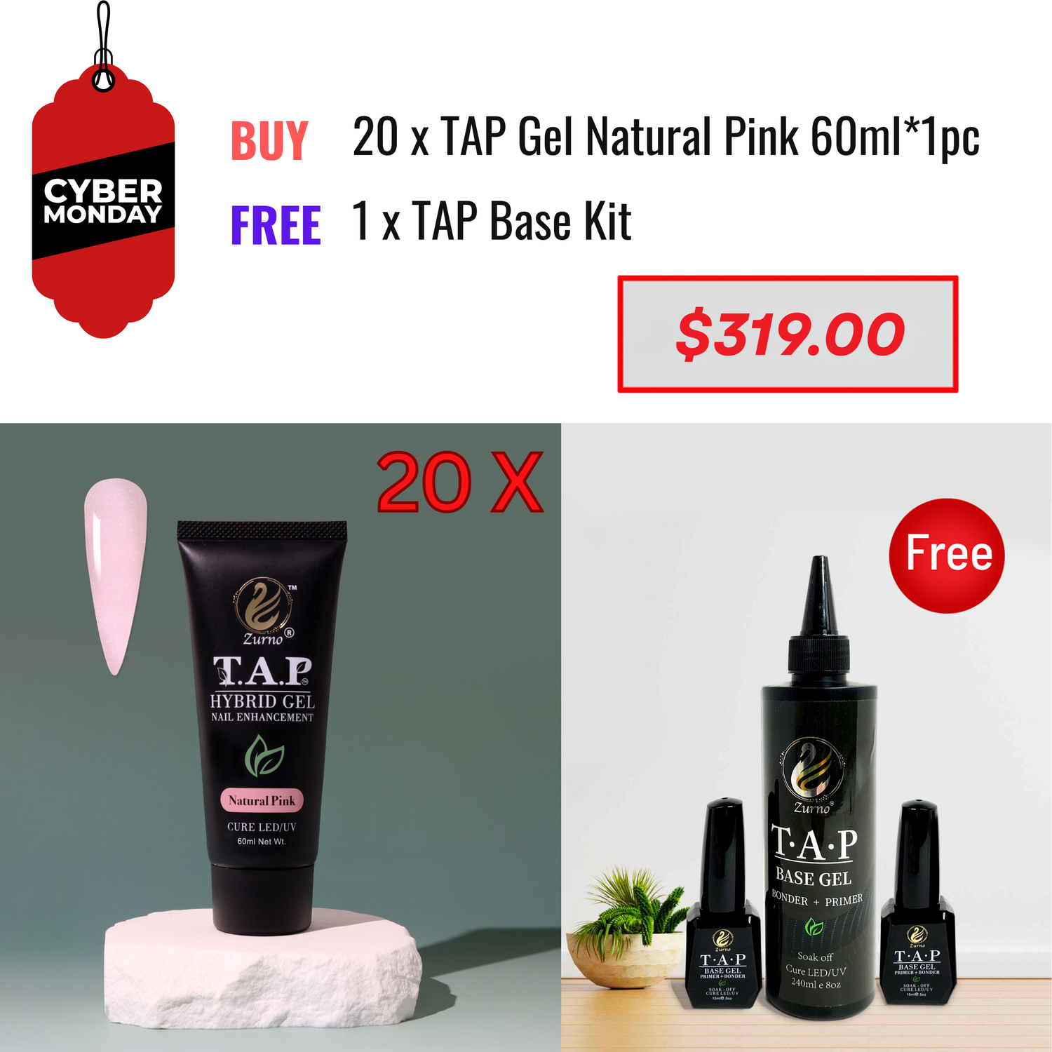 CYBER MONDAY SALE - T.A.P Gel &amp; Base Kit Bundle
