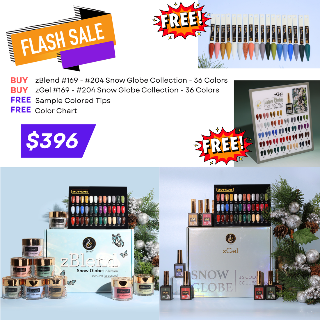 FLASH SALE - Snow Globe &amp; Samples Bundle