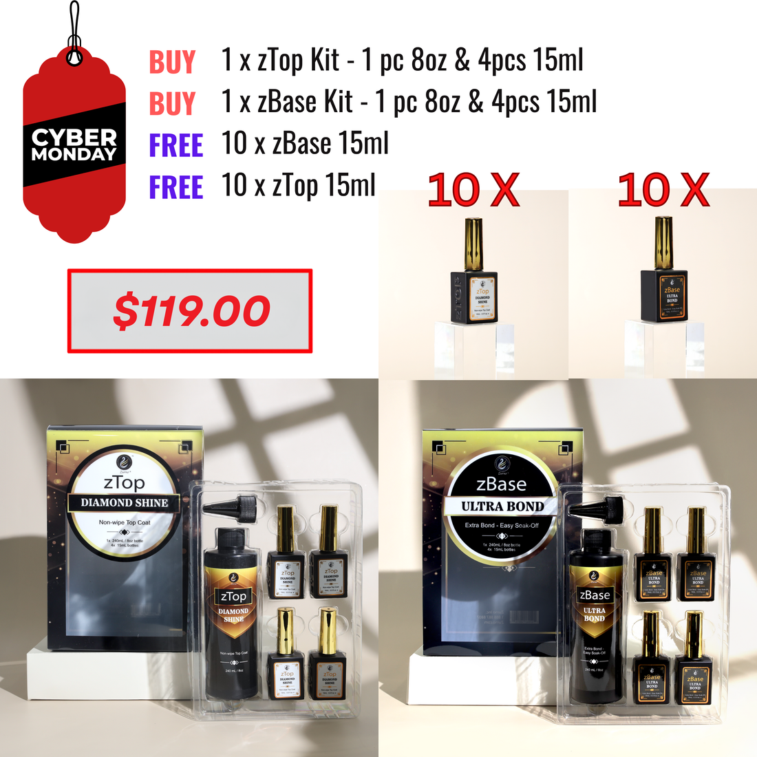 CYBER MONDAY SALE - zBase &amp; zTop Kit Bundle