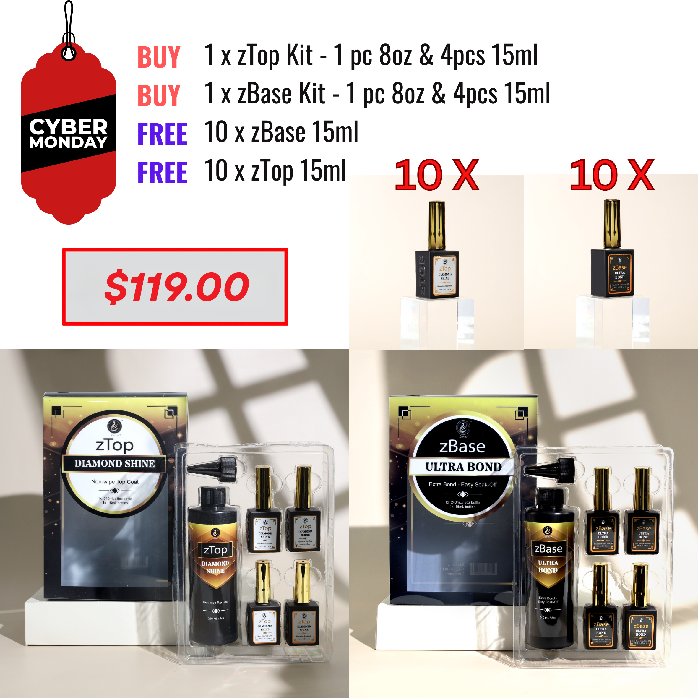 CYBER MONDAY SALE - zBase &amp; zTop Kit Bundle