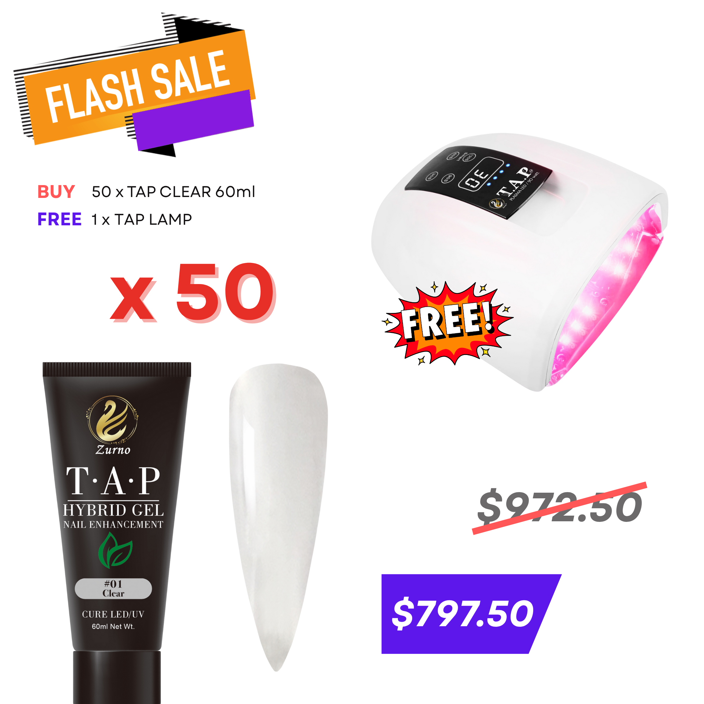 FLASH SALE - TAP Clear Deal
