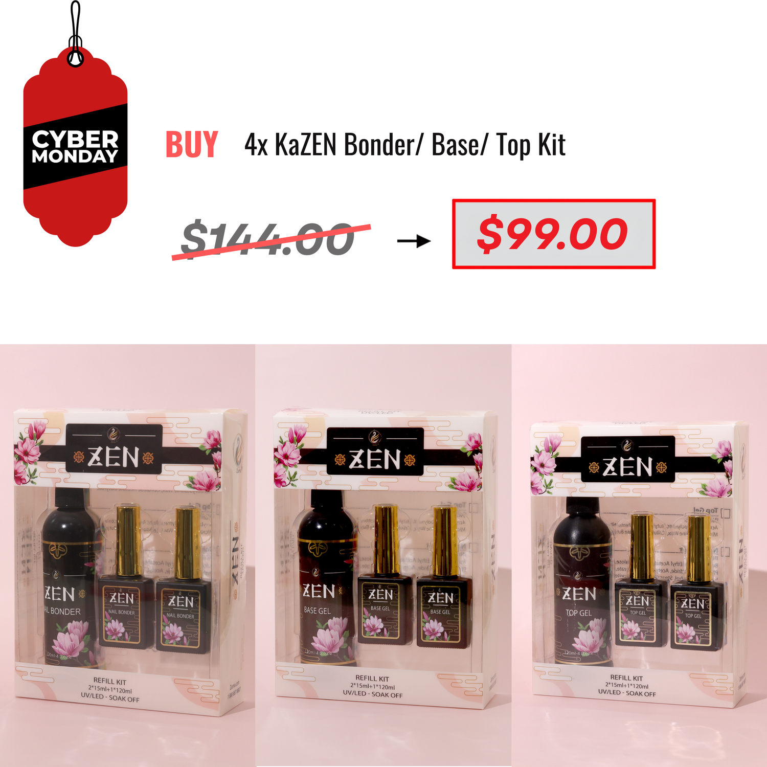 CYBER MONDAY SALE - KaZEN Bond/Base/Top Kit Bundle