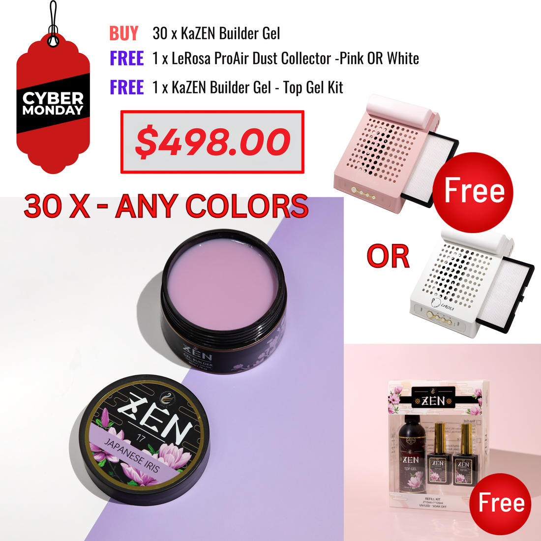 CYBER MONDAY SALE - Any 30 Builder Gel Bundle