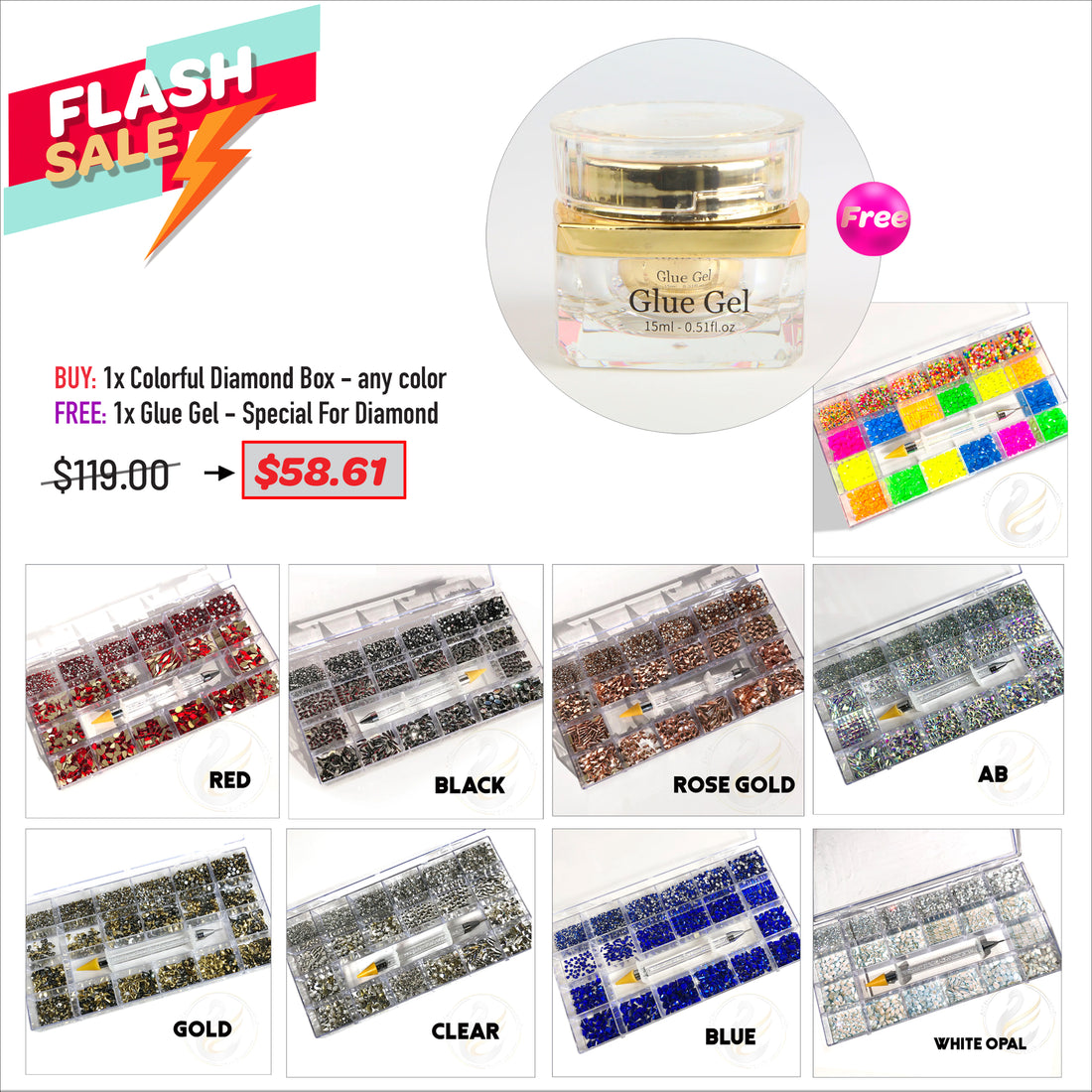 FLASH SALE - Colorful Diamond Box Bundle