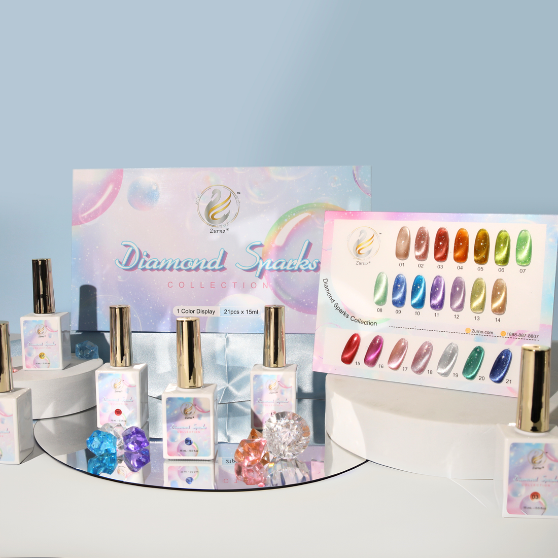 Diamond Sparks Gel Collection - 21 Colors
