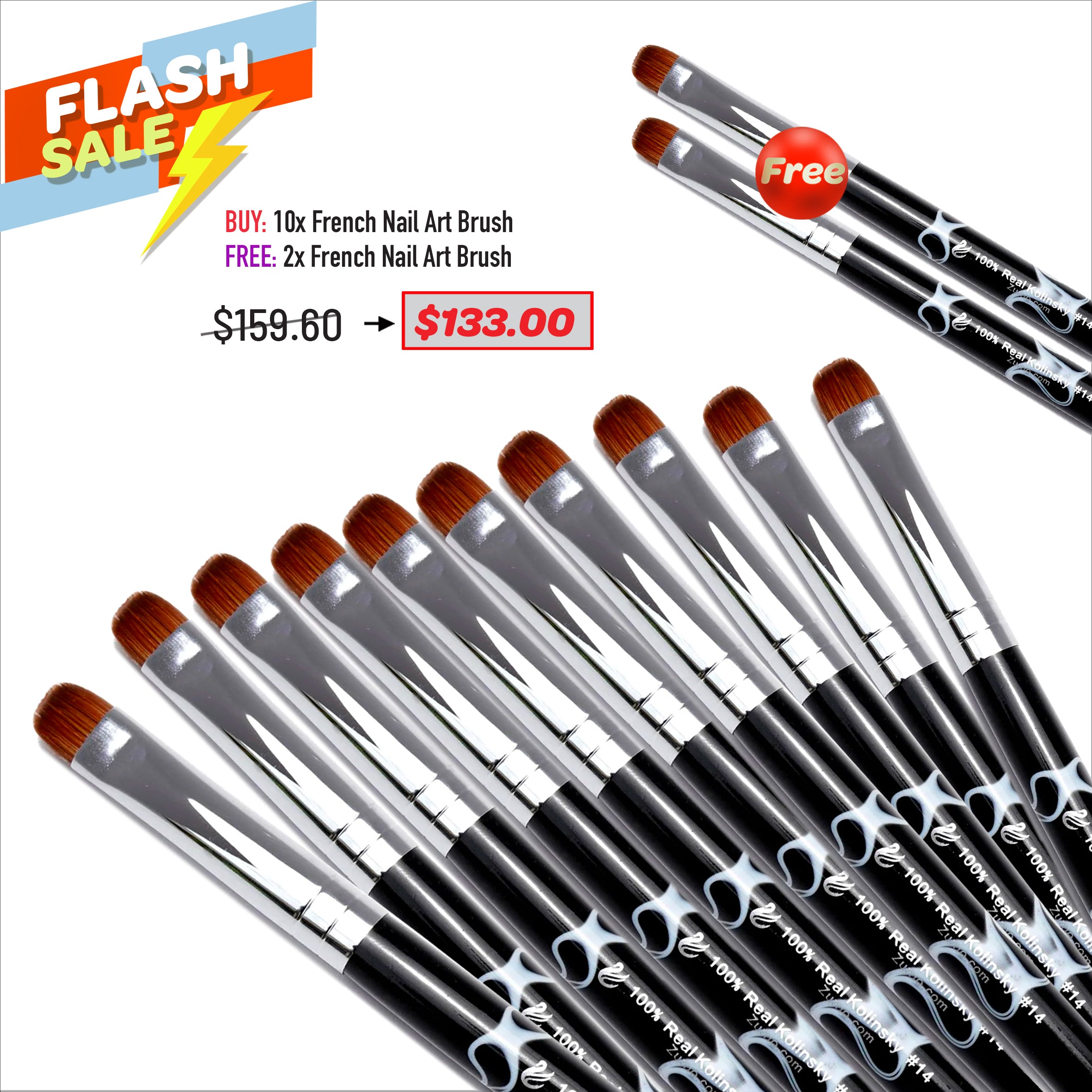 FLASH SALE - French Nail Art Brush Bundle