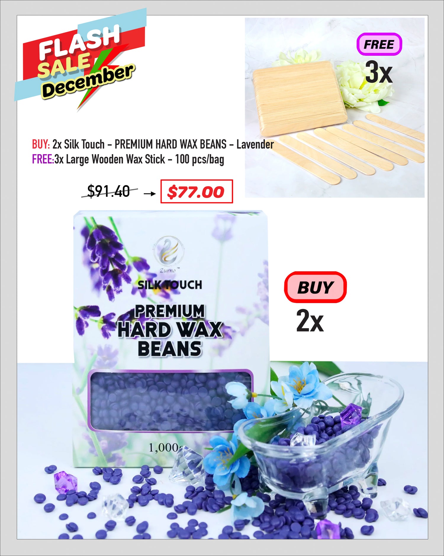 FLASH SALE - Silk Touch - Hard Wax Beans Bundle