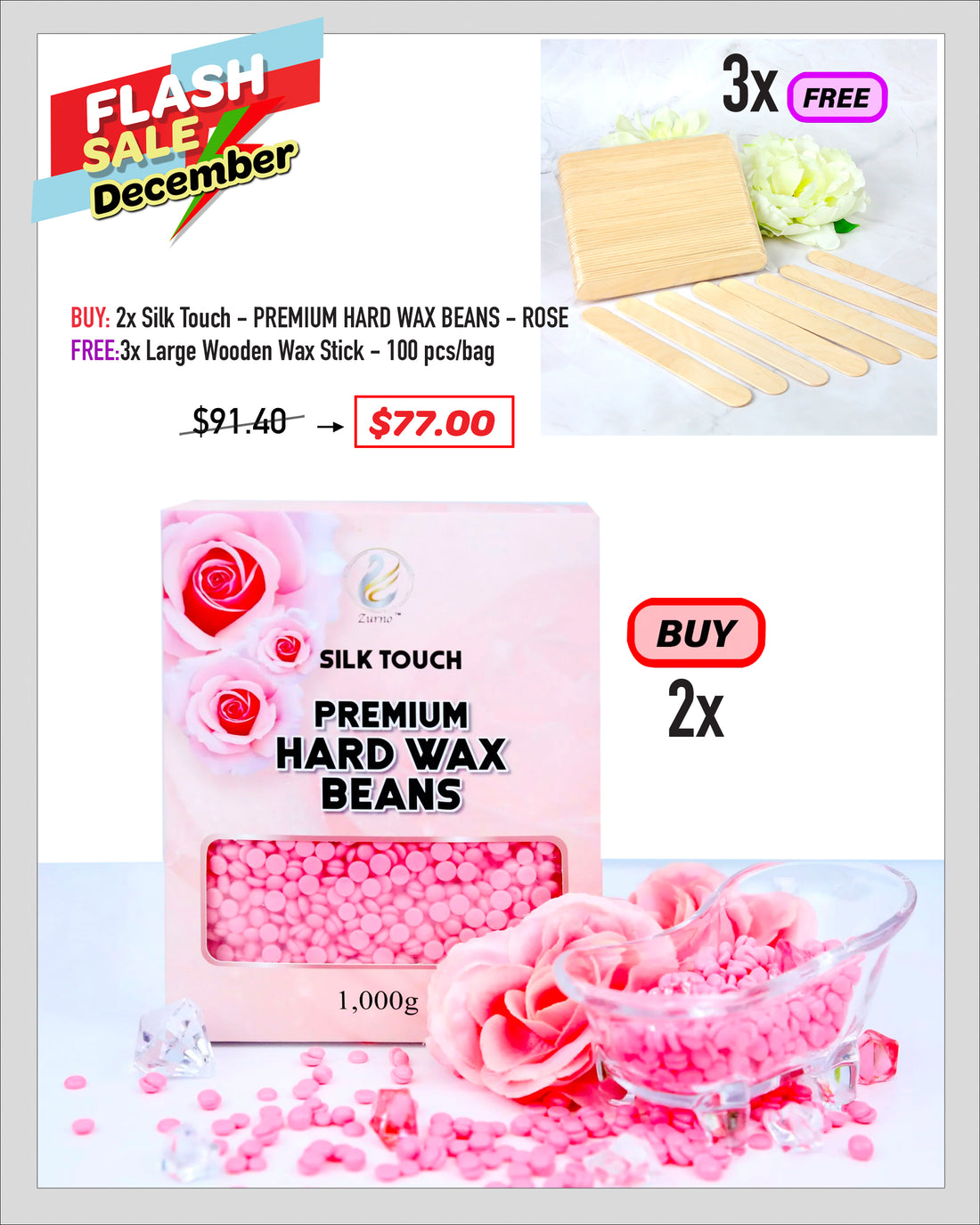 FLASH SALE - Silk Touch - Hard Wax Beans Bundle