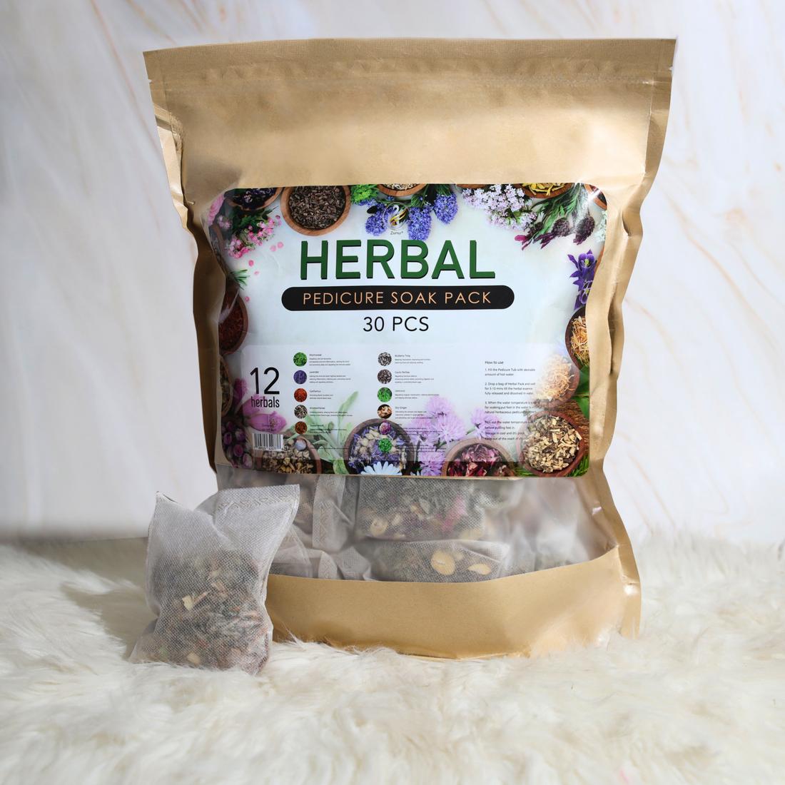 Herbal Pedicure Soak Pack - 30 pcs