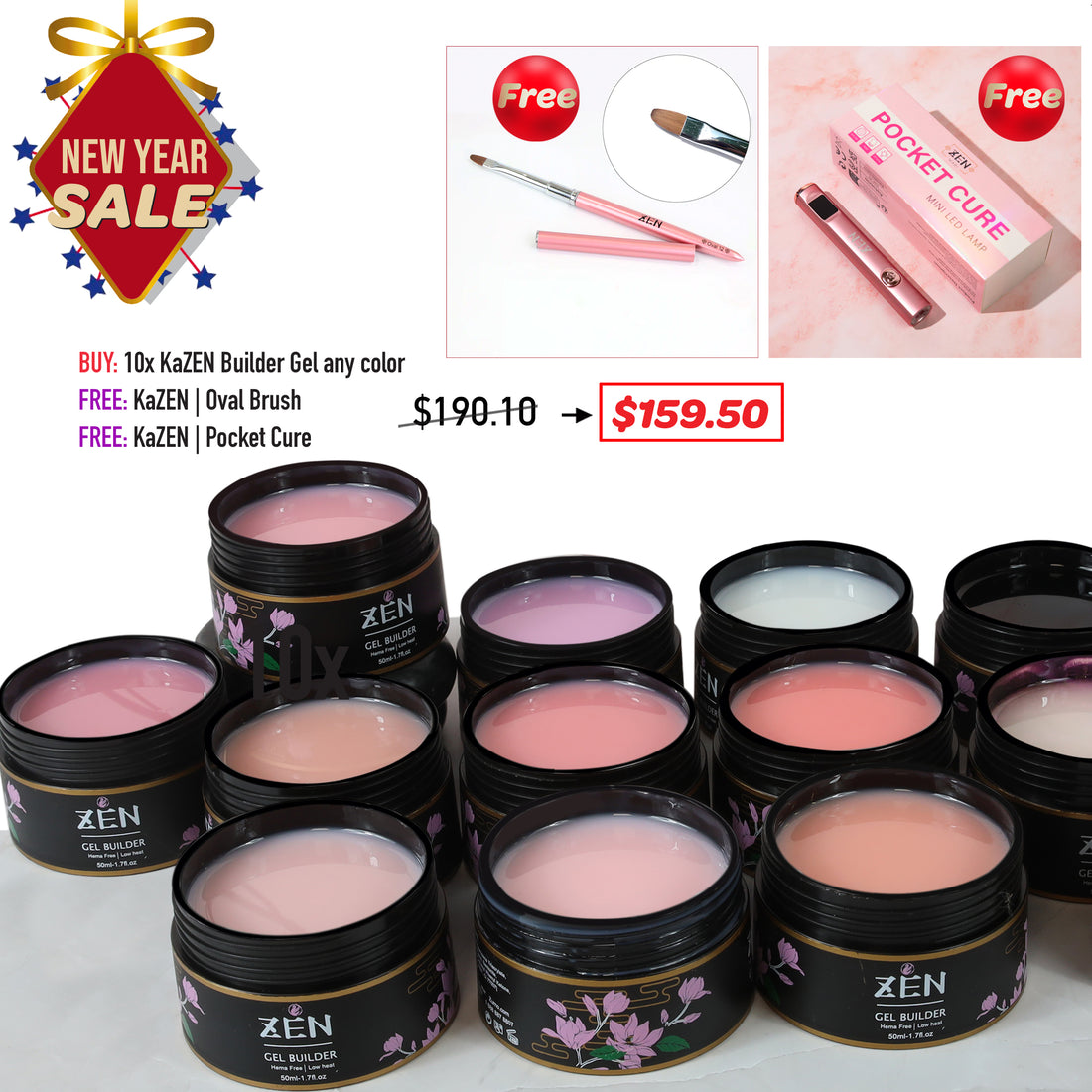 NEW YEAR SALE - KaZEN Builder Gel Single Colors Bundle
