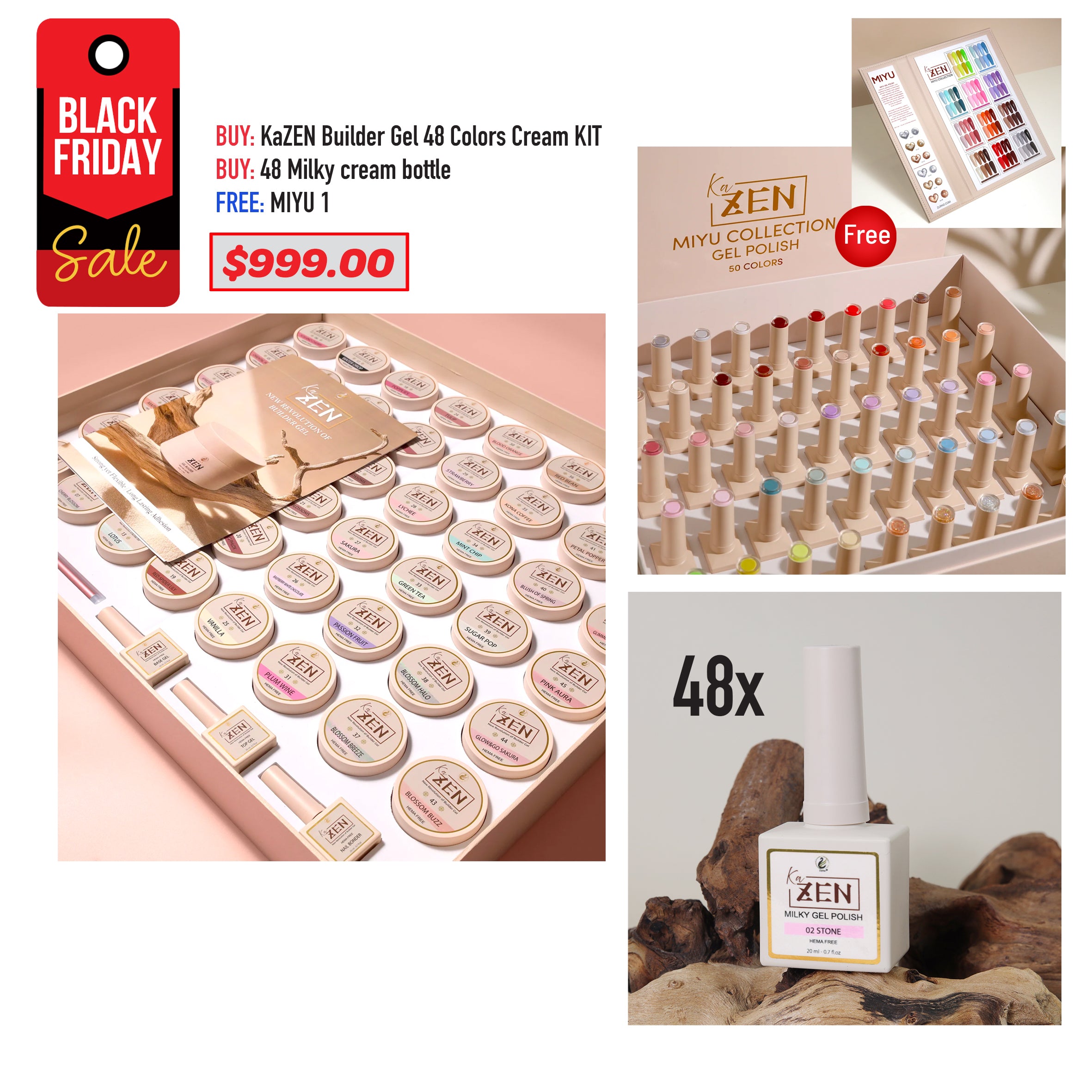 BLACK FRIDAY SALE - KAZEN - Builder &amp; Milky Cream Edition Bundle