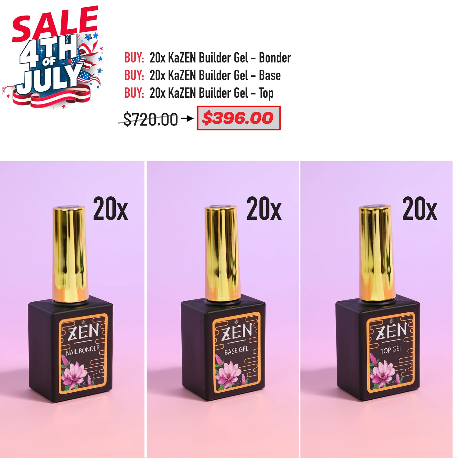 4TH JULY SALE - KaZEN Bond Base Top Bundle