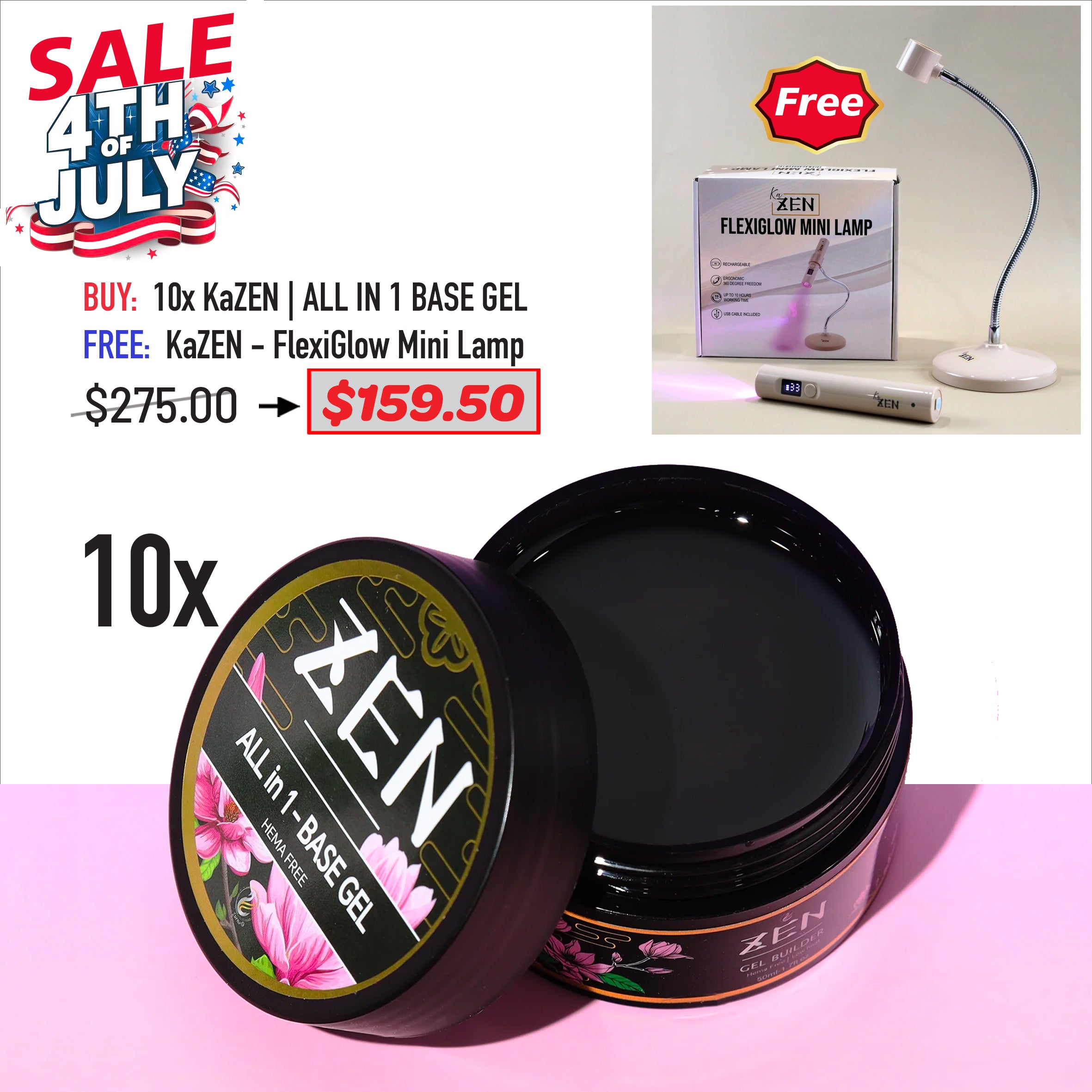 4TH JULY SALE - KaZEN All In 1 Gel Bundle
