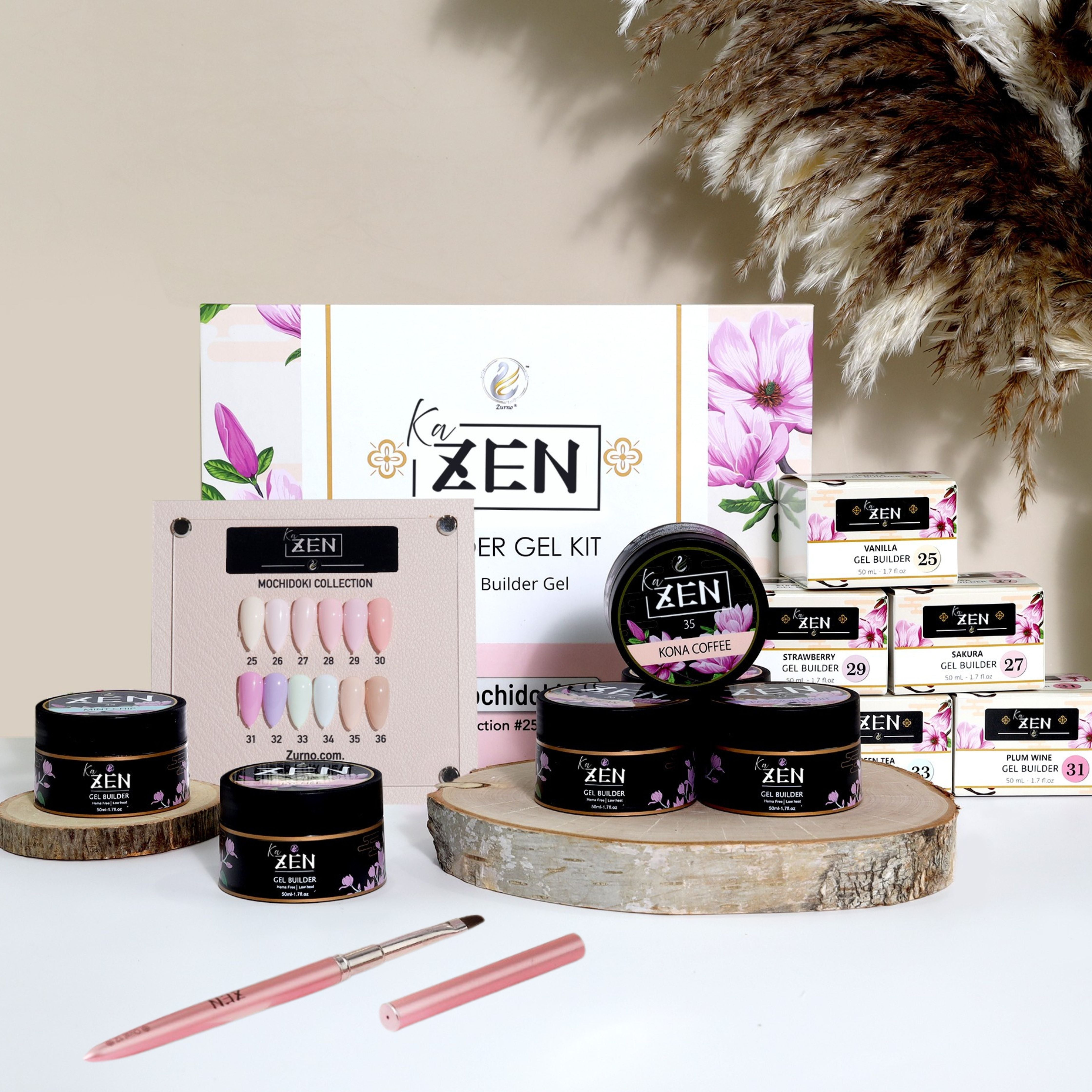 KaZEN | Builder Gel Mochidoki Collection #25-#36 – Nailsjobs by Zurno