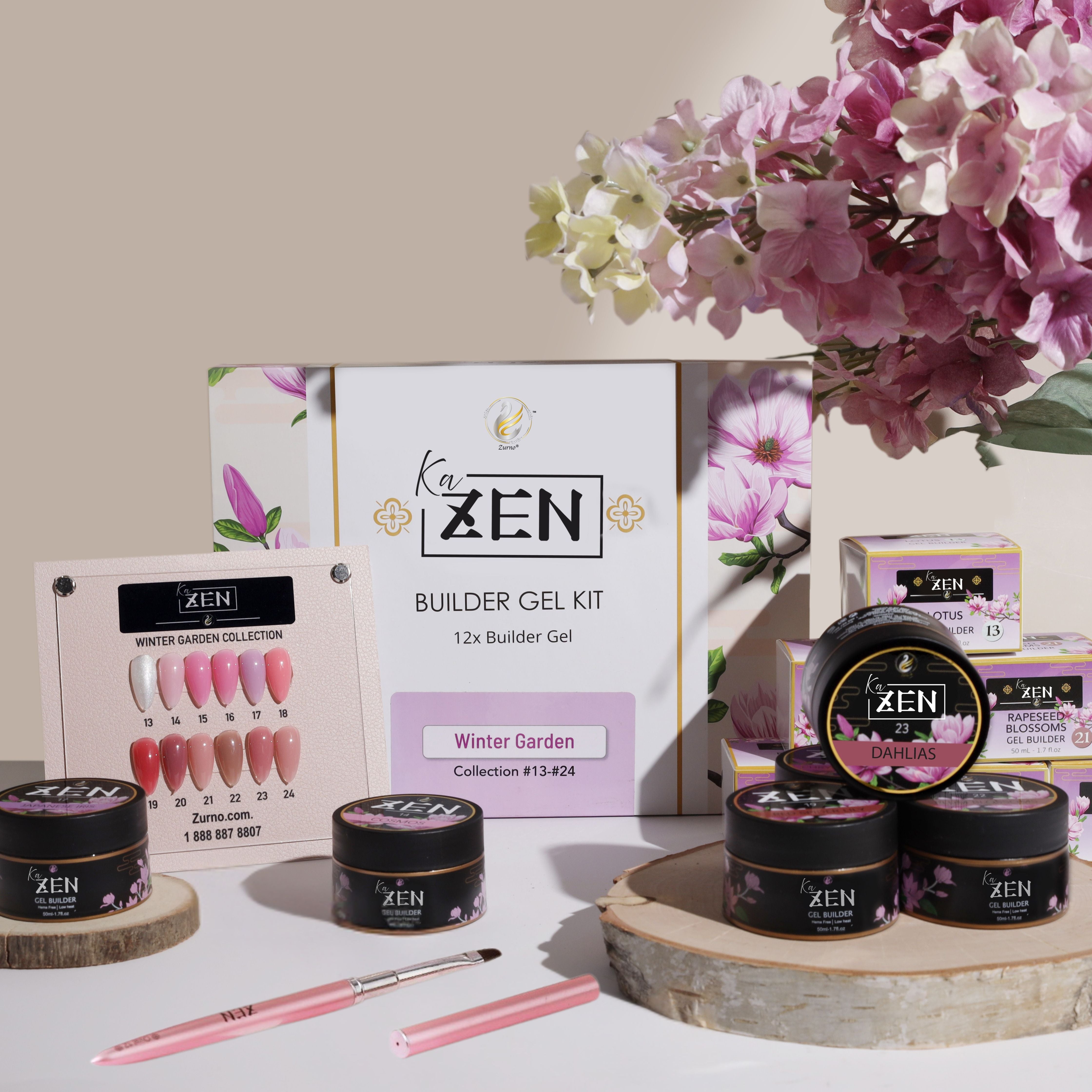 KaZEN | Builder Gel Winter Garden Collection #13-#24 – Nailsjobs