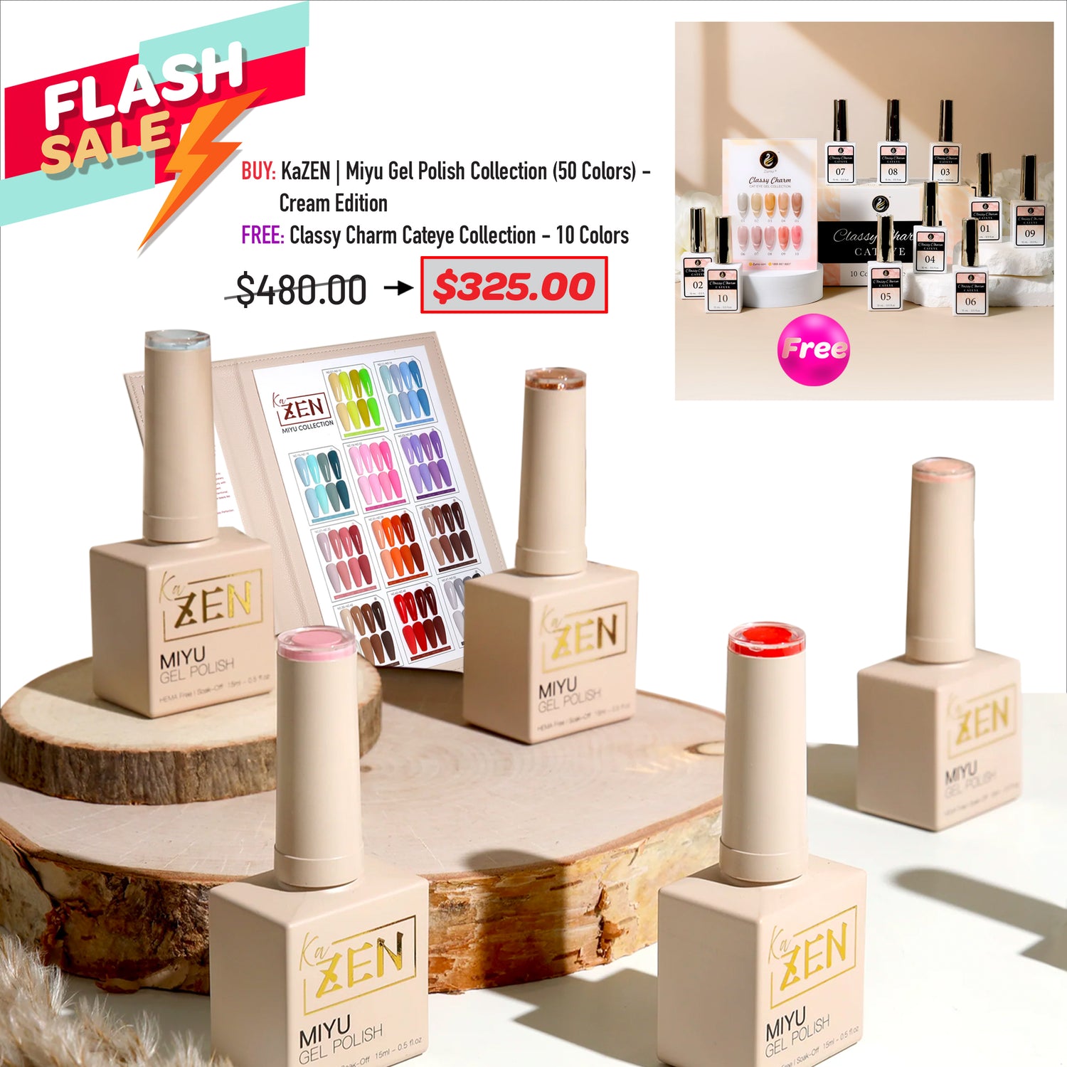 FLASH SALE - KAZEN - Miyu Cream Bundle