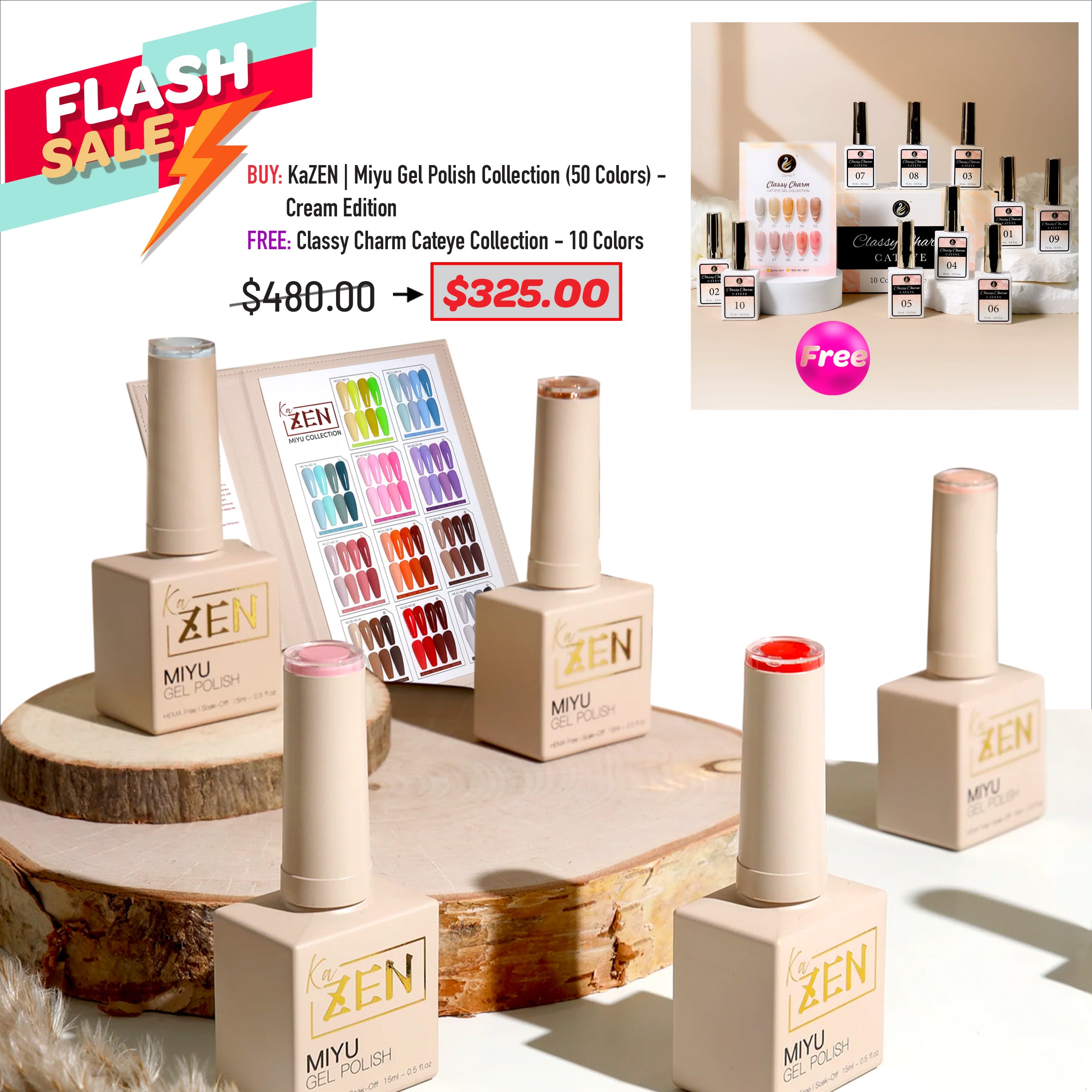 FLASH SALE - KAZEN - Miyu Cream Bundle