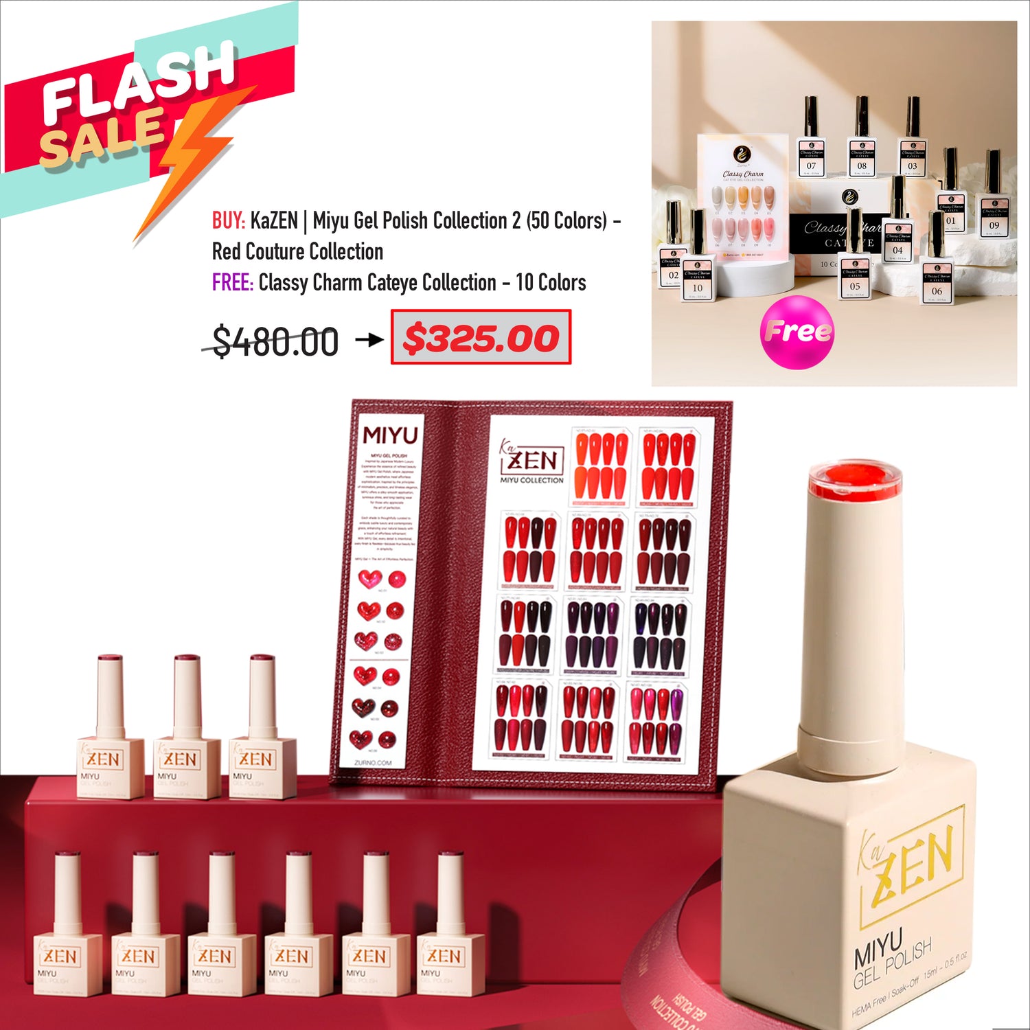 FLASH SALE - KAZEN - Miyu Red Bundle