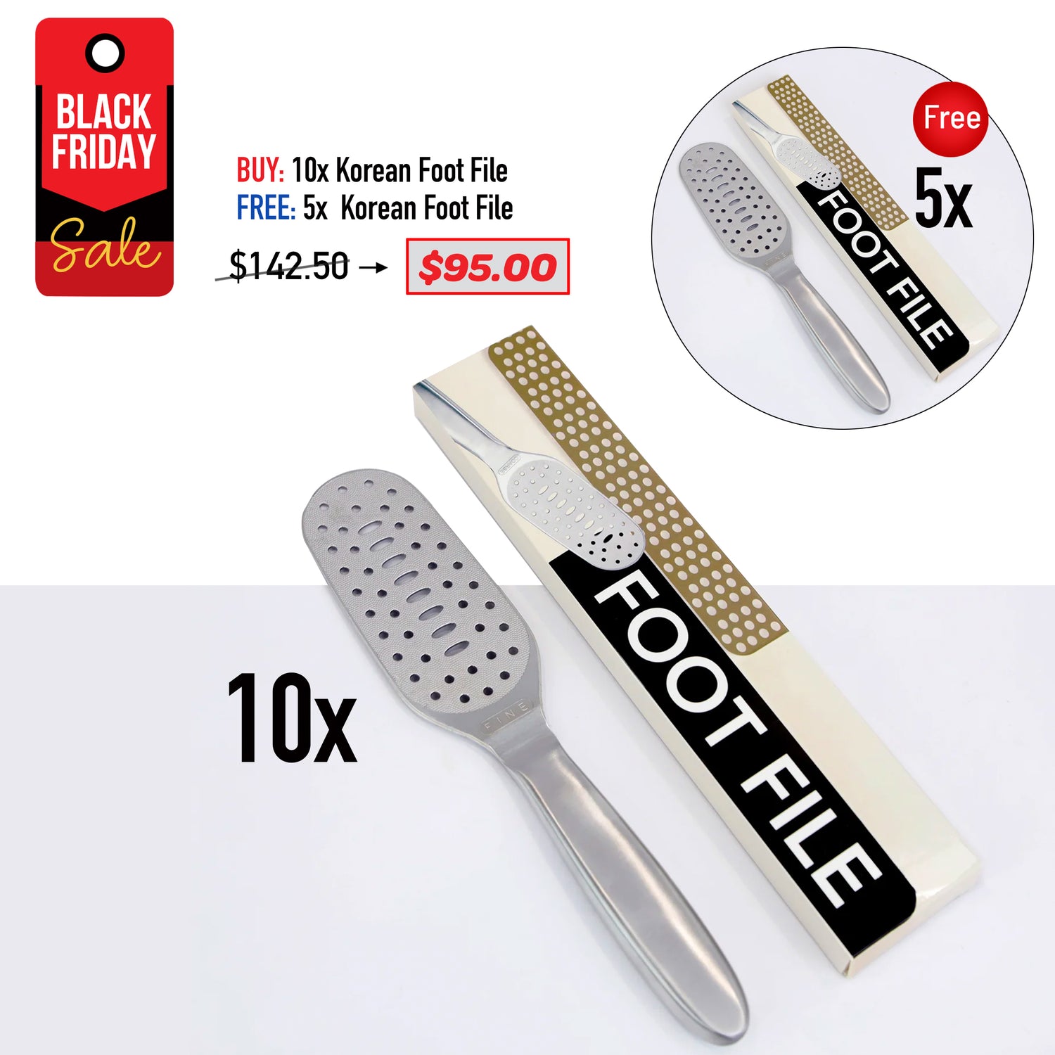 BLACK FRIDAY SALE - Korean Foot File Bundle