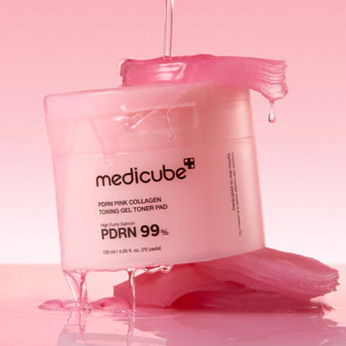 Medicube - PDRN PINK COLLAGEN TONING GEL TONER PAD 70ea