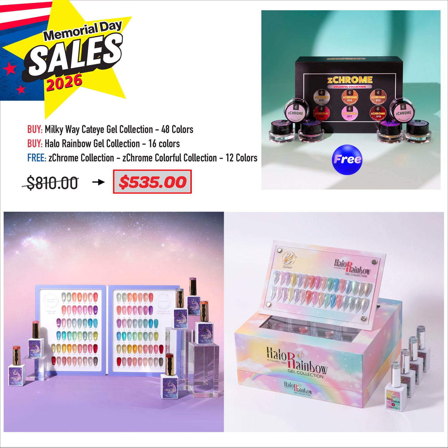 MEMORIAL DAY DEAL - Milky Way &amp; Halo Rainbow Bundle