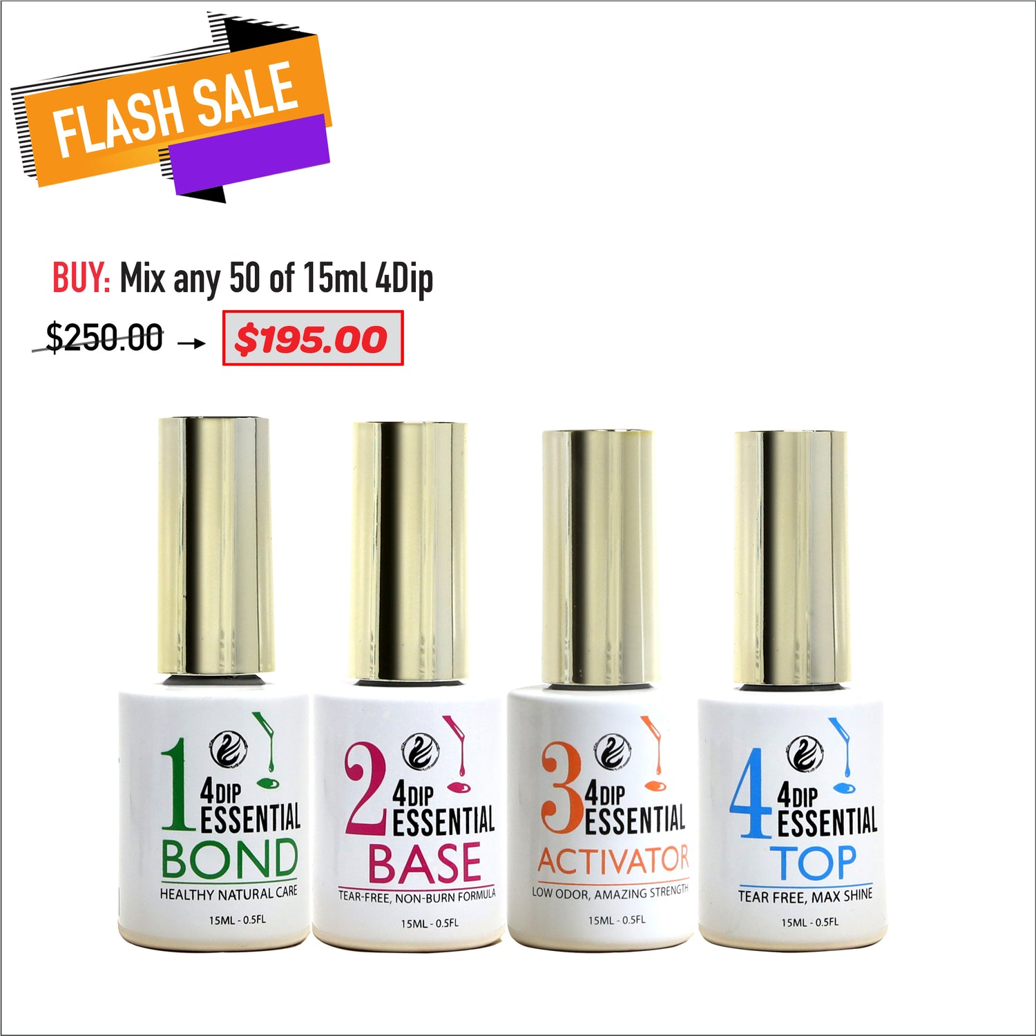 FLASH SALE - 4DIP - 15ml Bundle