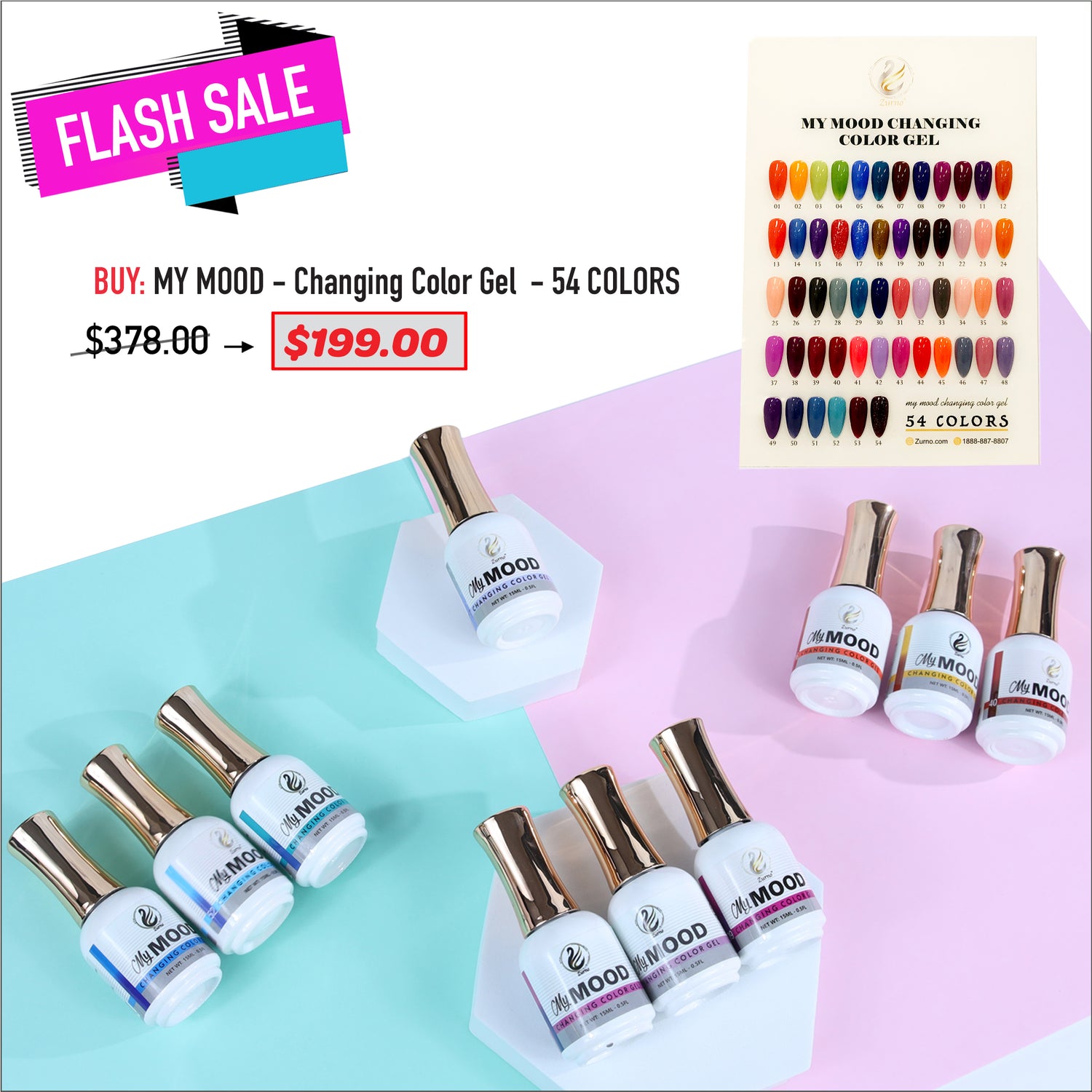 CLEARANCE ( non-refundable) - MY MOOD - Changing Color Gel