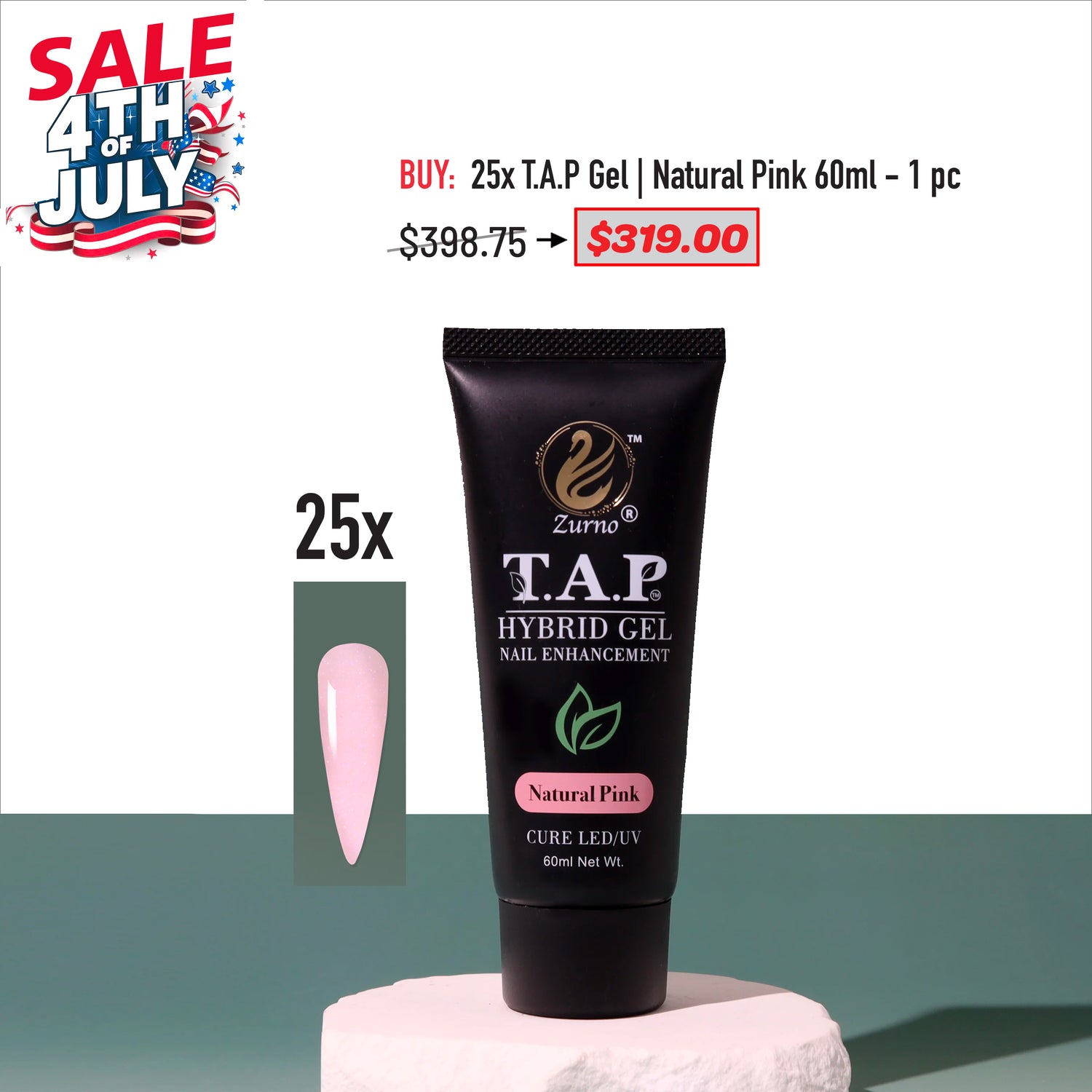 4TH JULY SALE - TAP Gel Natural Pink &amp; Clear Bundles