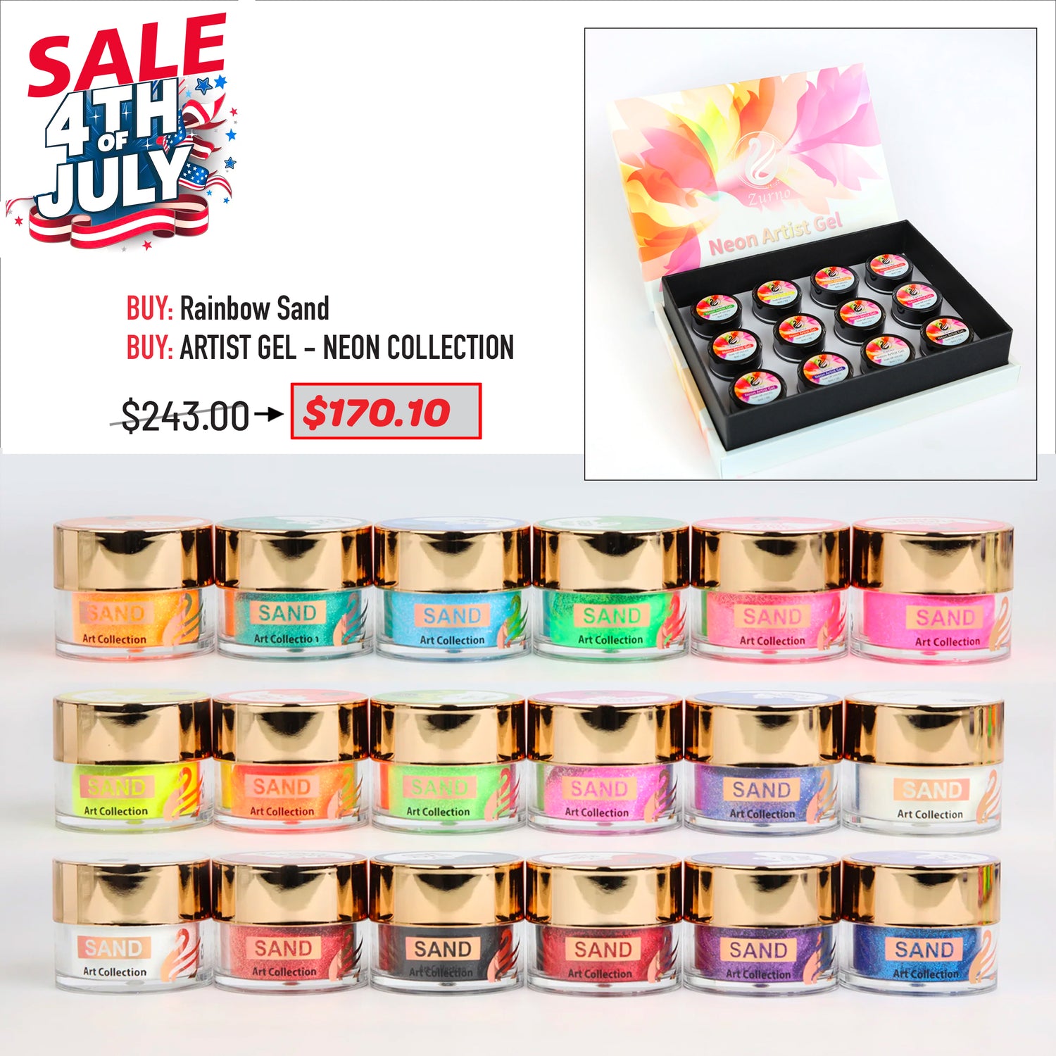 4TH JULY SALE - Rainbow Sand Bundle