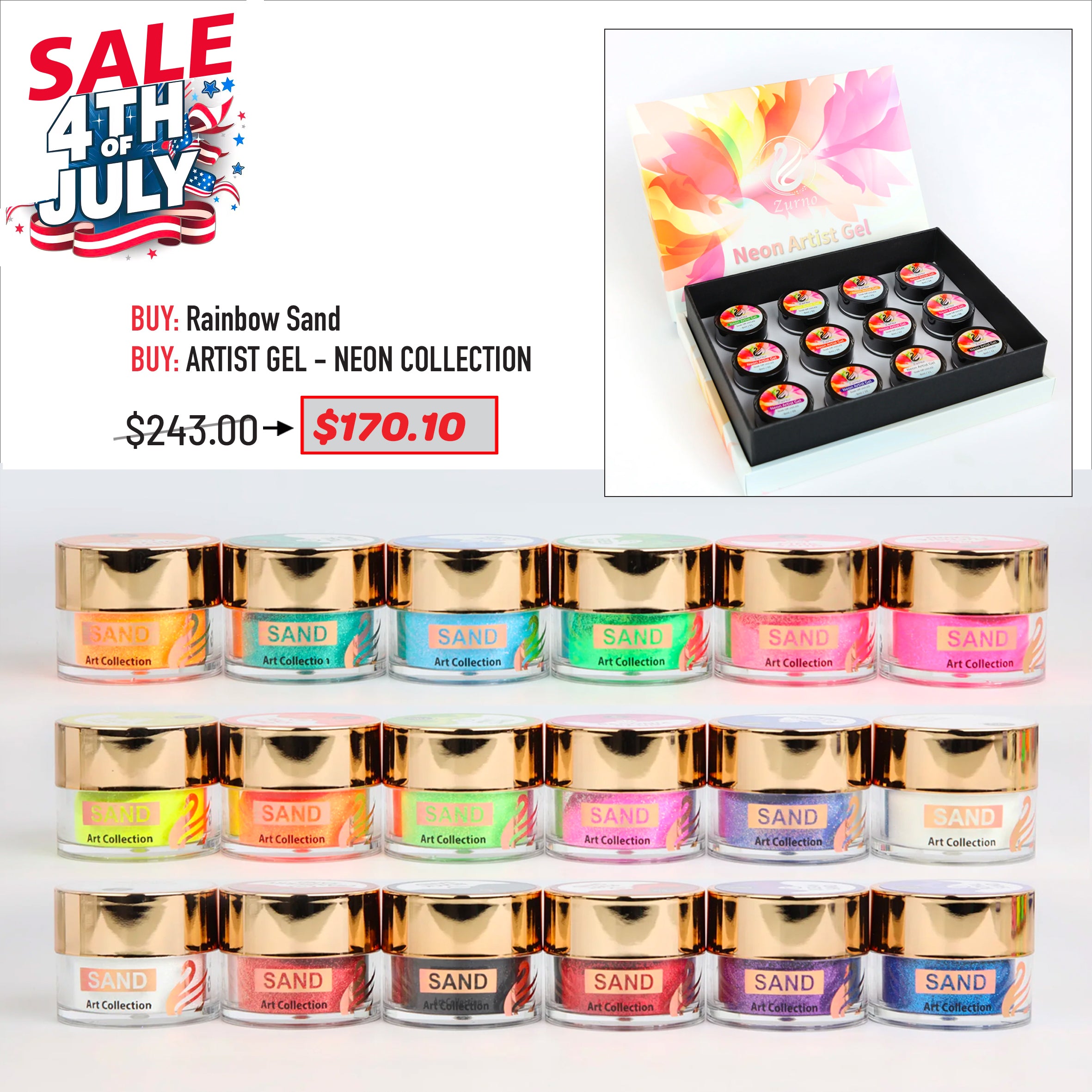 4TH JULY SALE - Rainbow Sand Bundle
