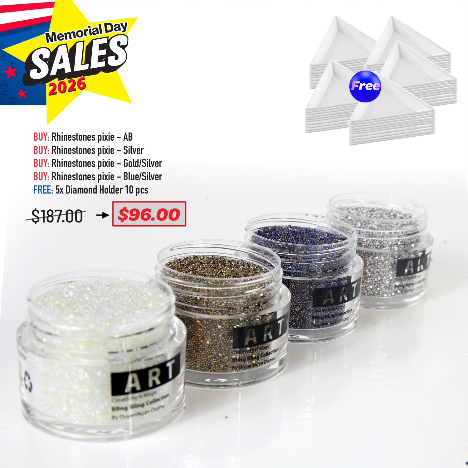 MEMORIAL DAY DEAL - Rhinestones Pixie Bundle