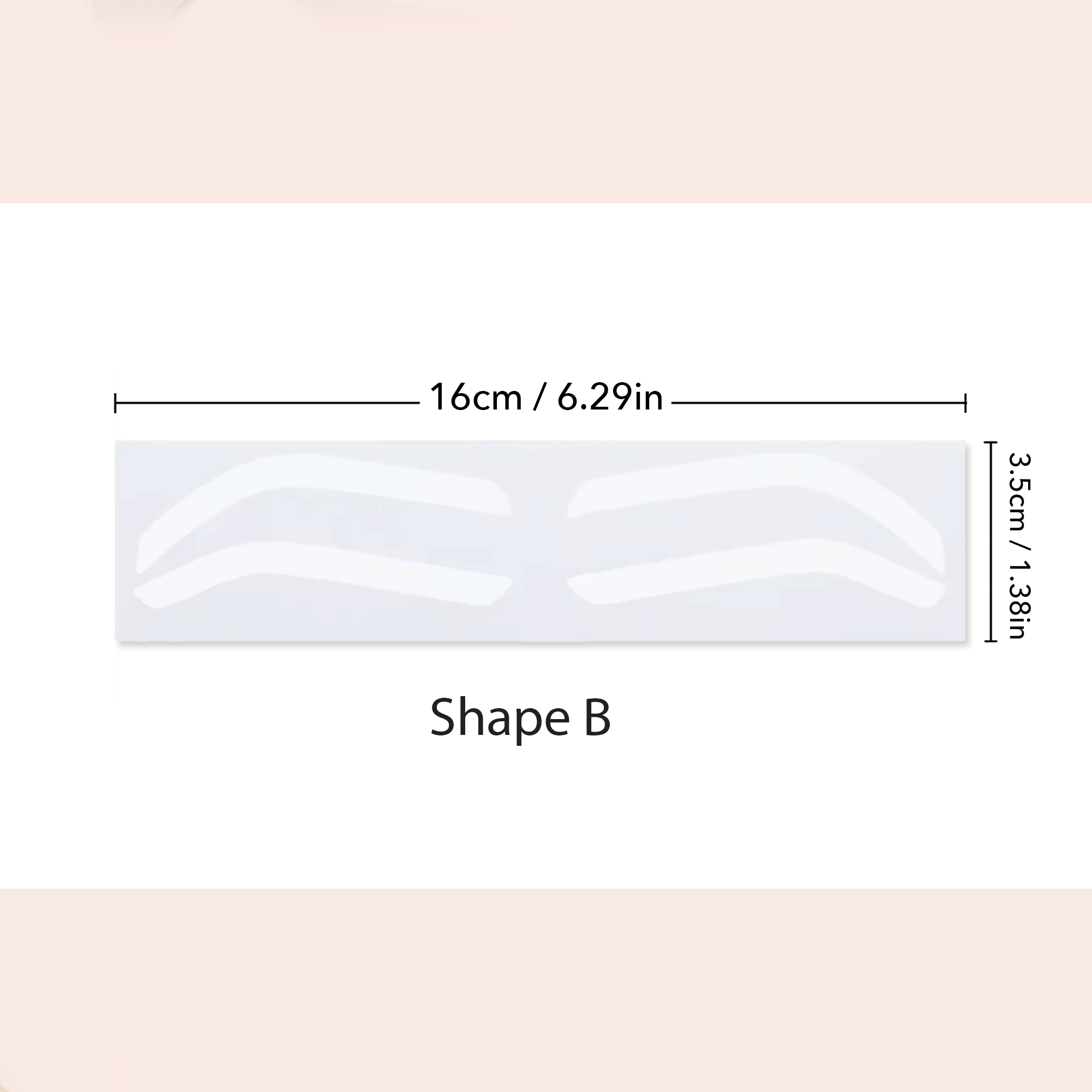 Eyebrow Shaping Sticker Guide