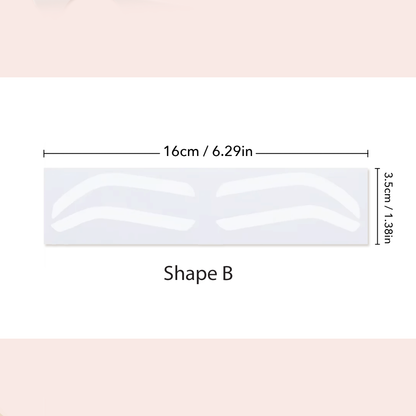 Eyebrow Shaping Sticker Guide